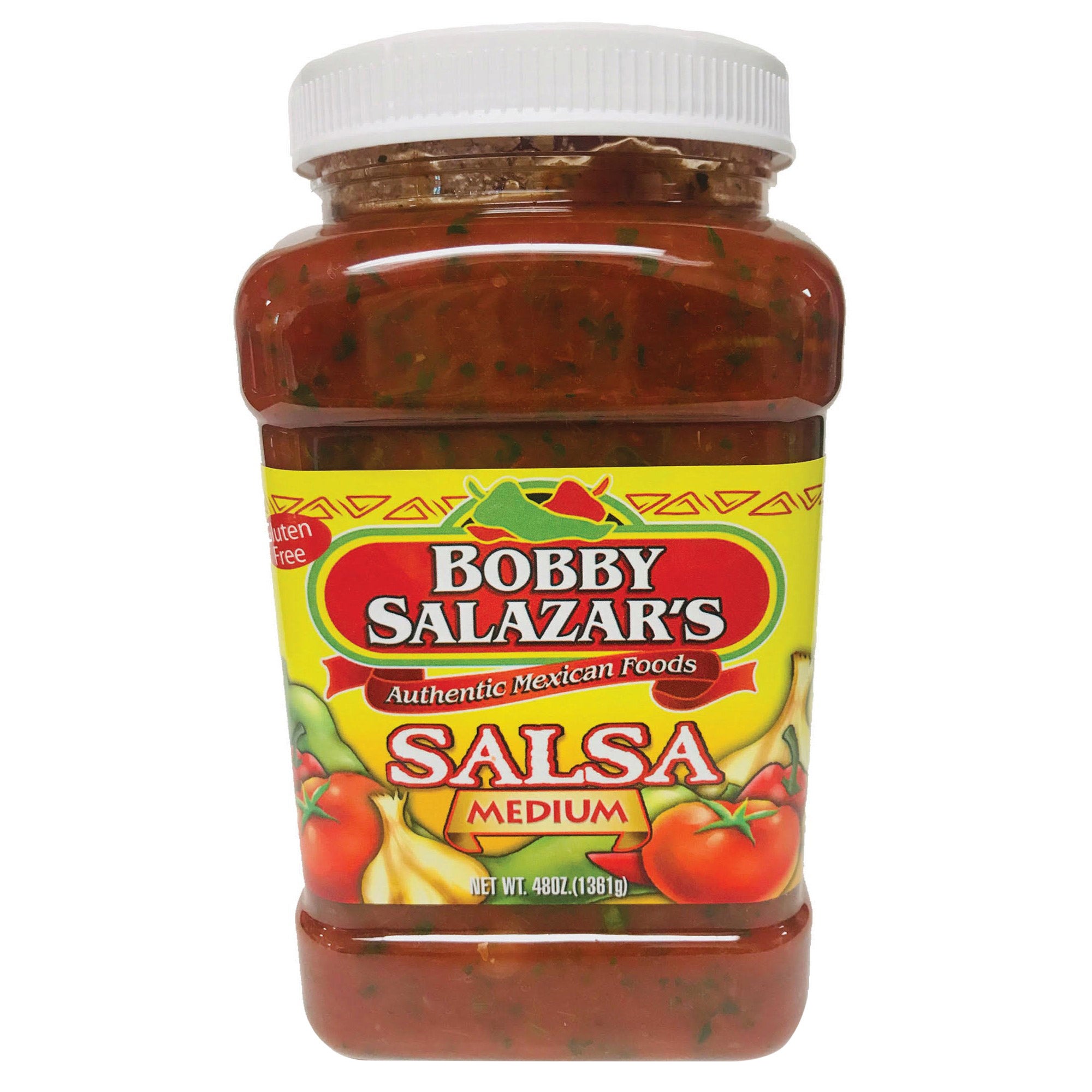 BOBBY SALAZAR'S SALSA MEDIUM 48 OUNCES - Image 1