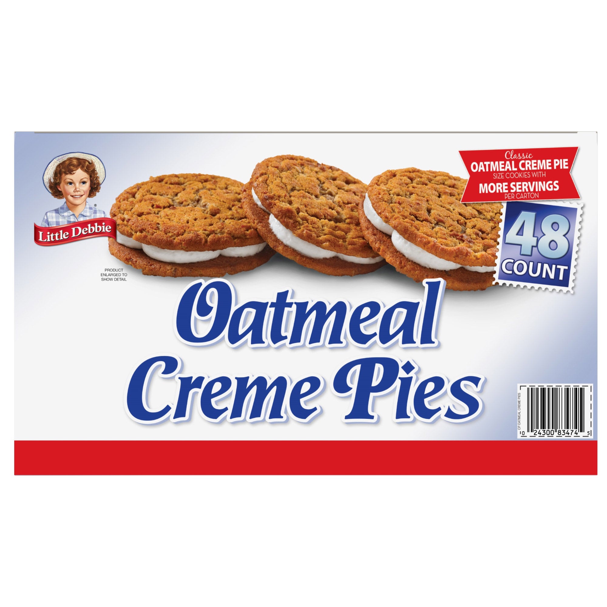 LITTLE DEBBIE OATMEAL CRÈME PIES 48 PACK 1.3 OUNCES EAC - Image 1