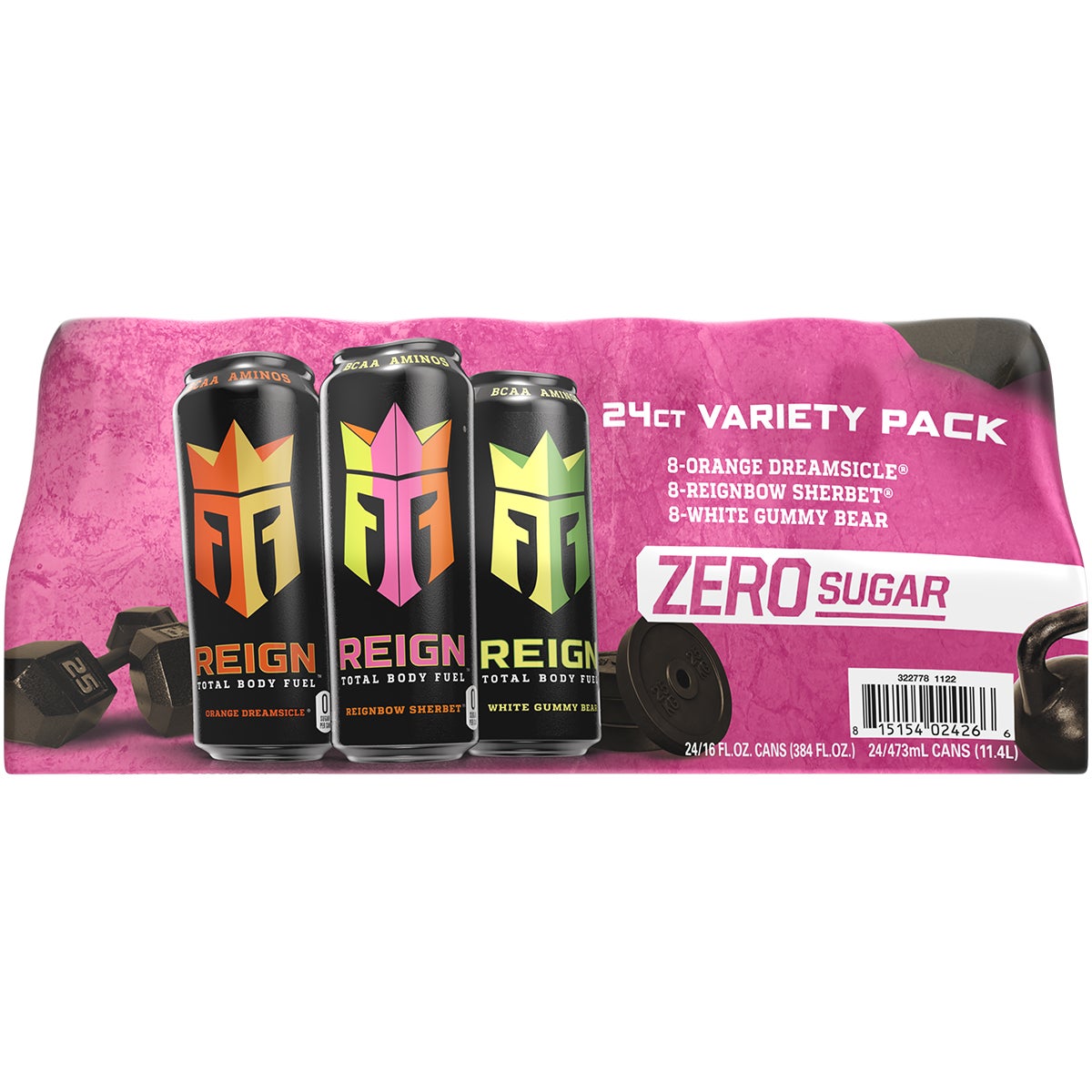 REIGN ENERGY DRINK VARIETY 24/16 OZ - Image 1