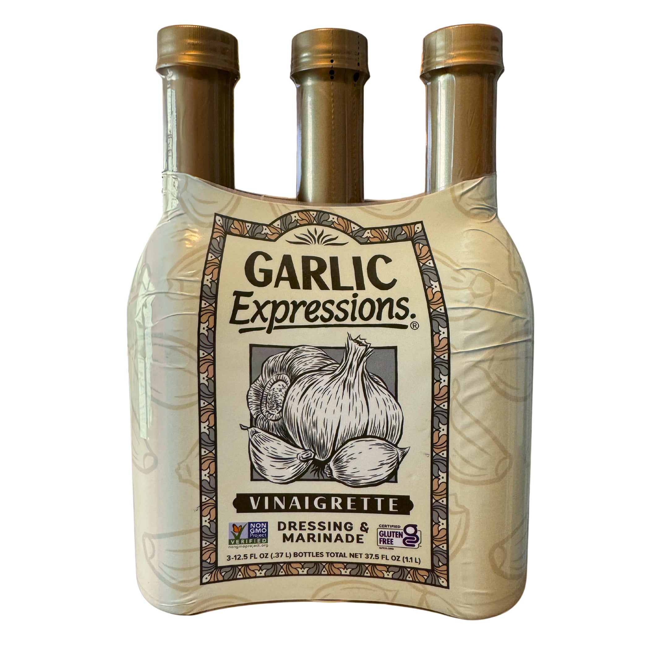 GARLIC EXPRESSIONS DRESSING & MARINADE 3/12.5 OUNCE BOTTLES