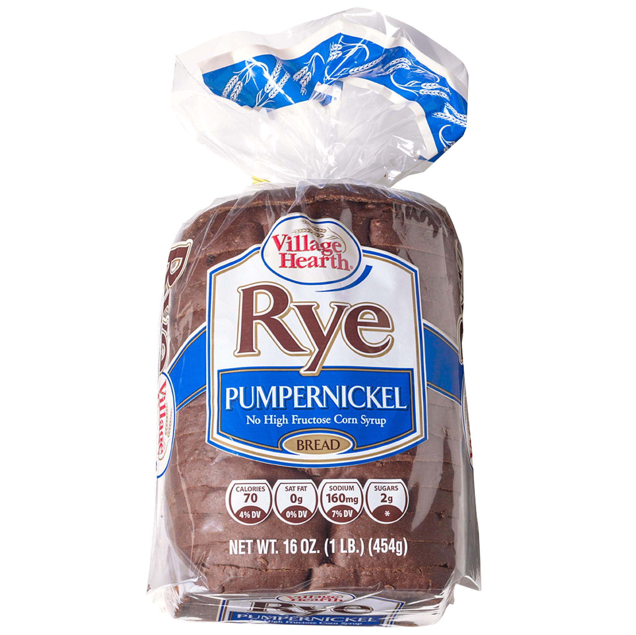 VILLAGE HEARTH PUMPERNICKEL RYE 16 OZ - Image 1