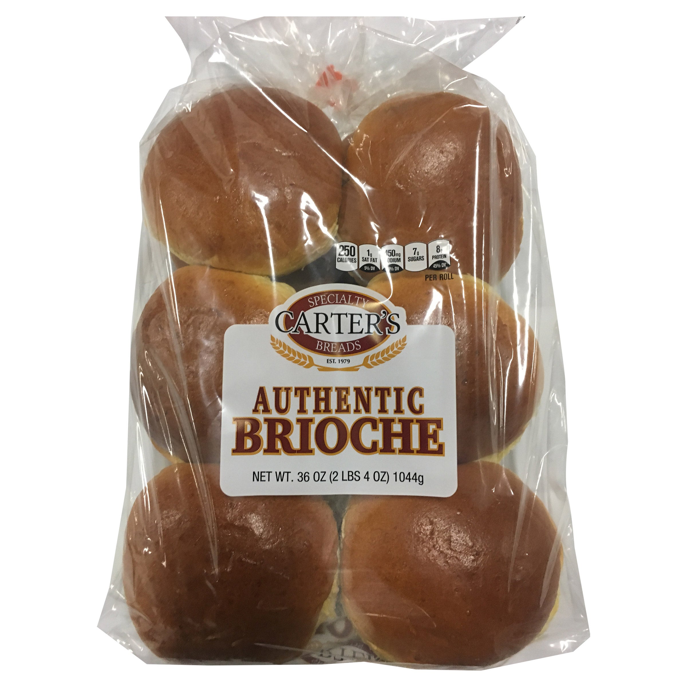 CARTER'S AUTHENTIC BRIOCHE 36 OZ (2.25 LBS)