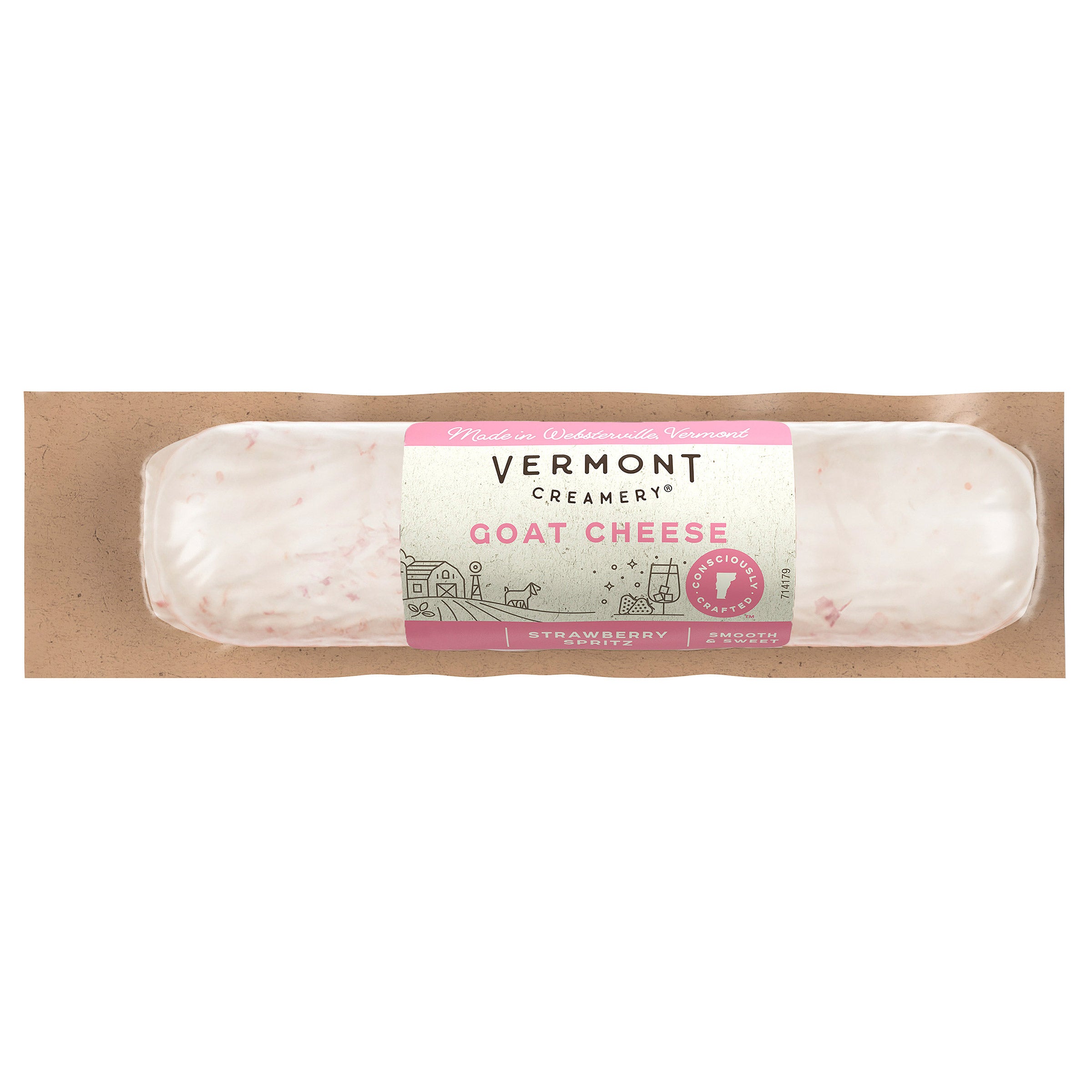 VERMONT CREAMERY STRAWBERRY GOAT CHEESE 8 OZ