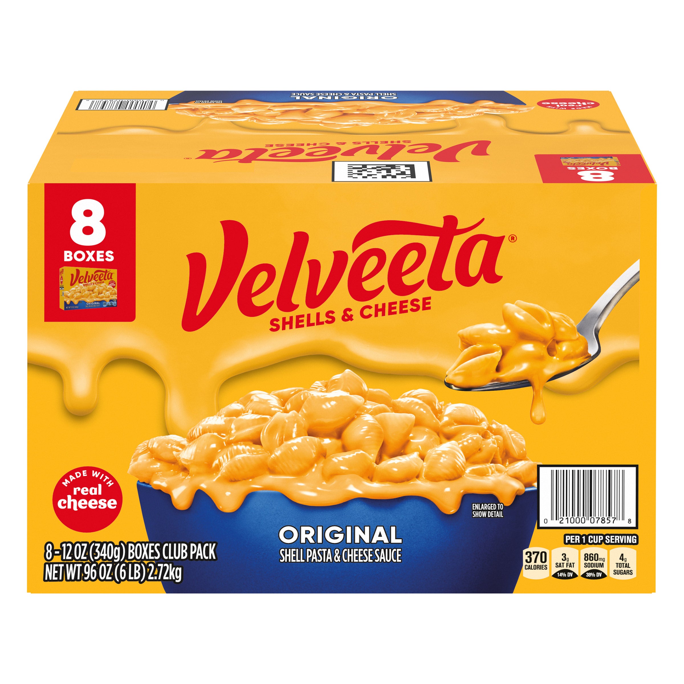 KRAFT VELVEETA SHELLS 8/12 OZ