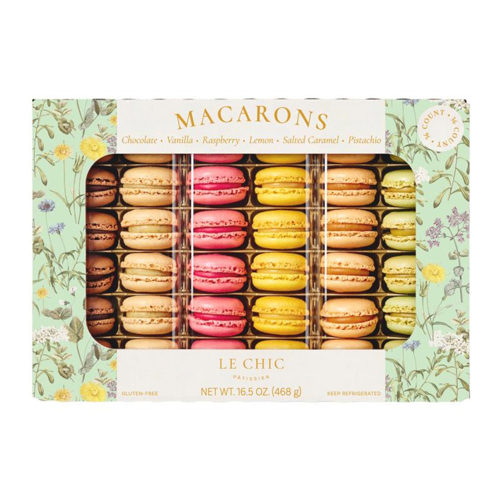 LE CHIC PATISSIER MACARONS 16.5 OUNCE PACKAGE