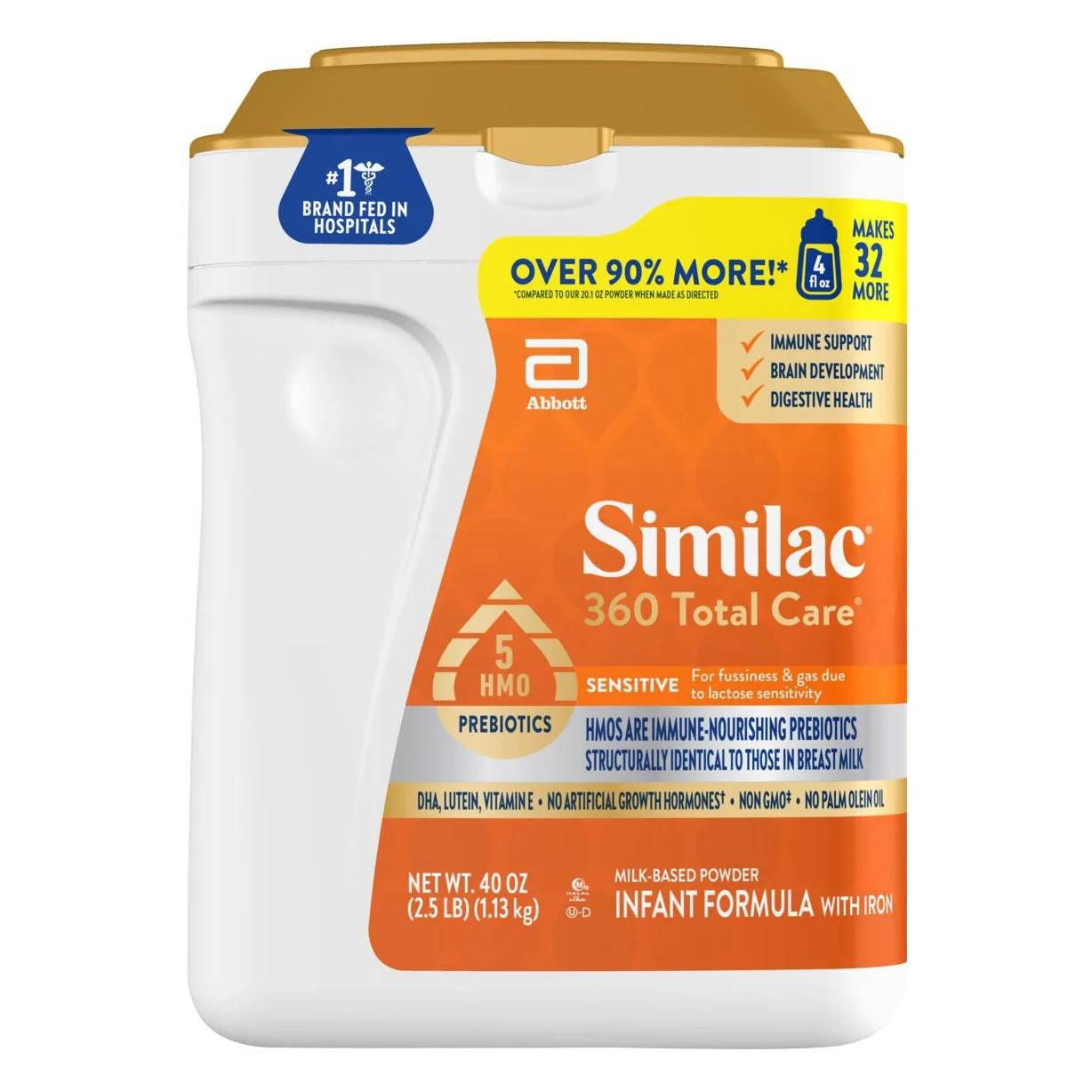 SIMILAC 360 TOTAL CARE SENSITIVE 40 OZ POWDER - Image 1