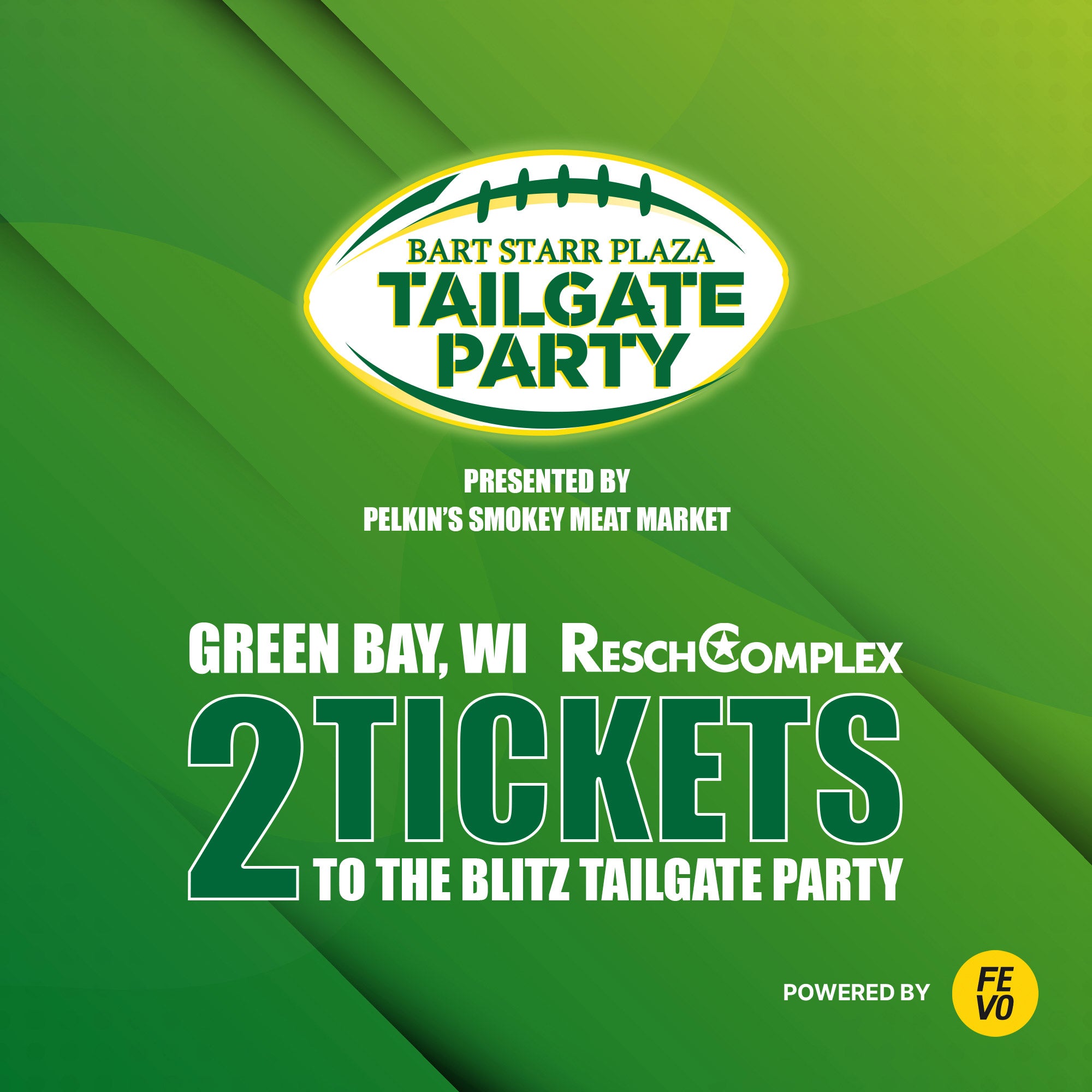 BART STARR TAILGATE 2 BLITZ TICKETS ITEM IS NON-REFUNDABLE