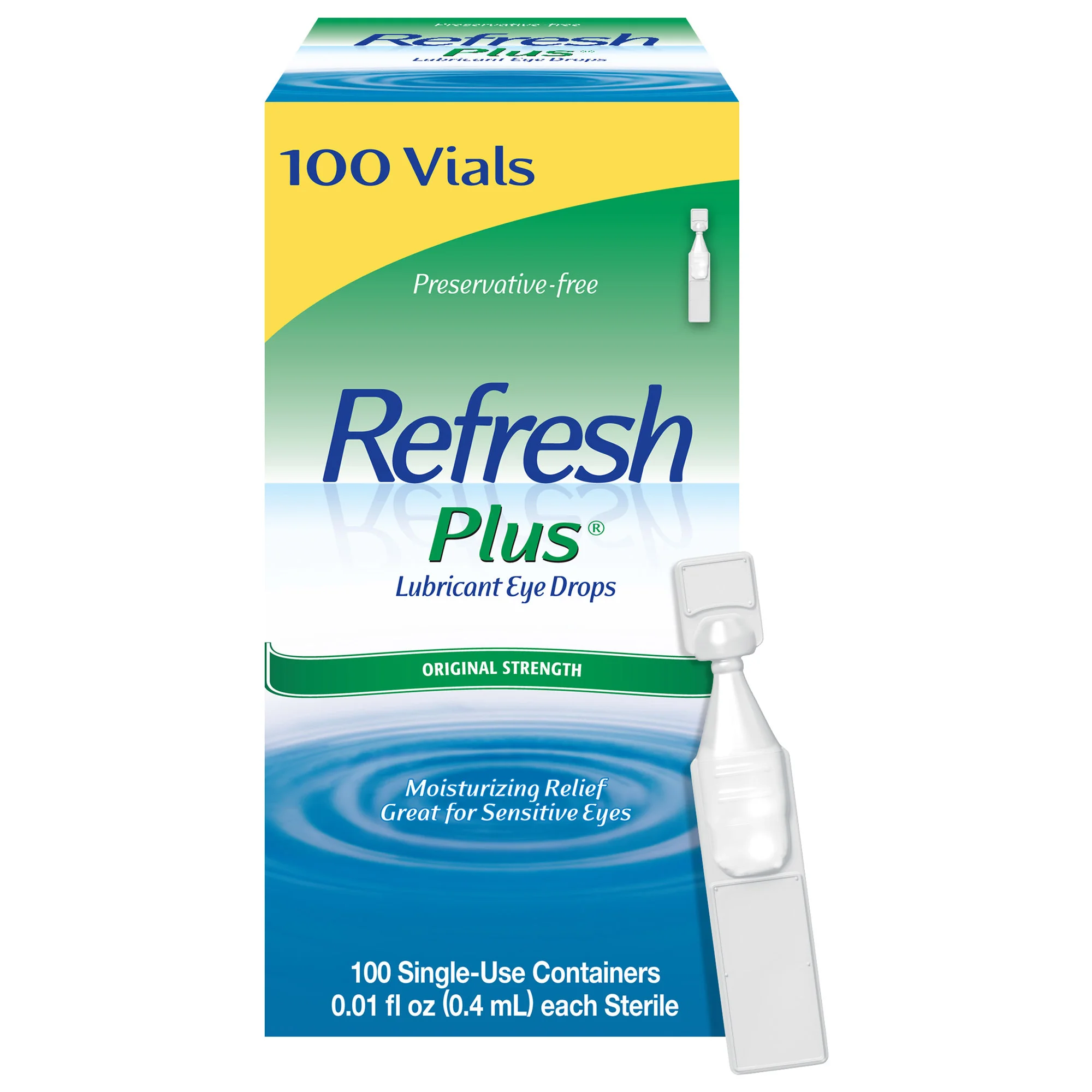 ALLERGAN REFRESH PLUS 100 SINGLE USE VIALS - Image 1