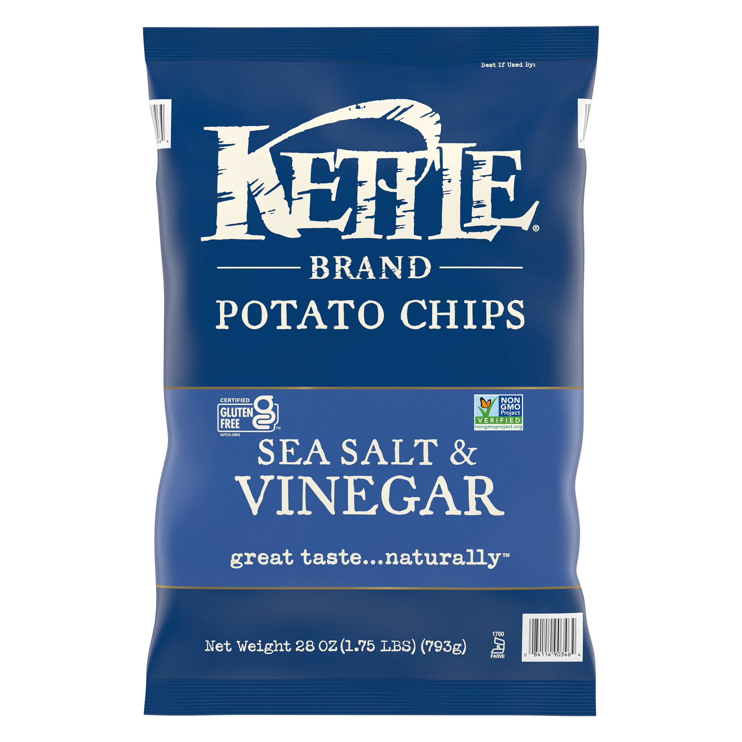 KETTLE SEA SALT & VINEGAR 28 OZ