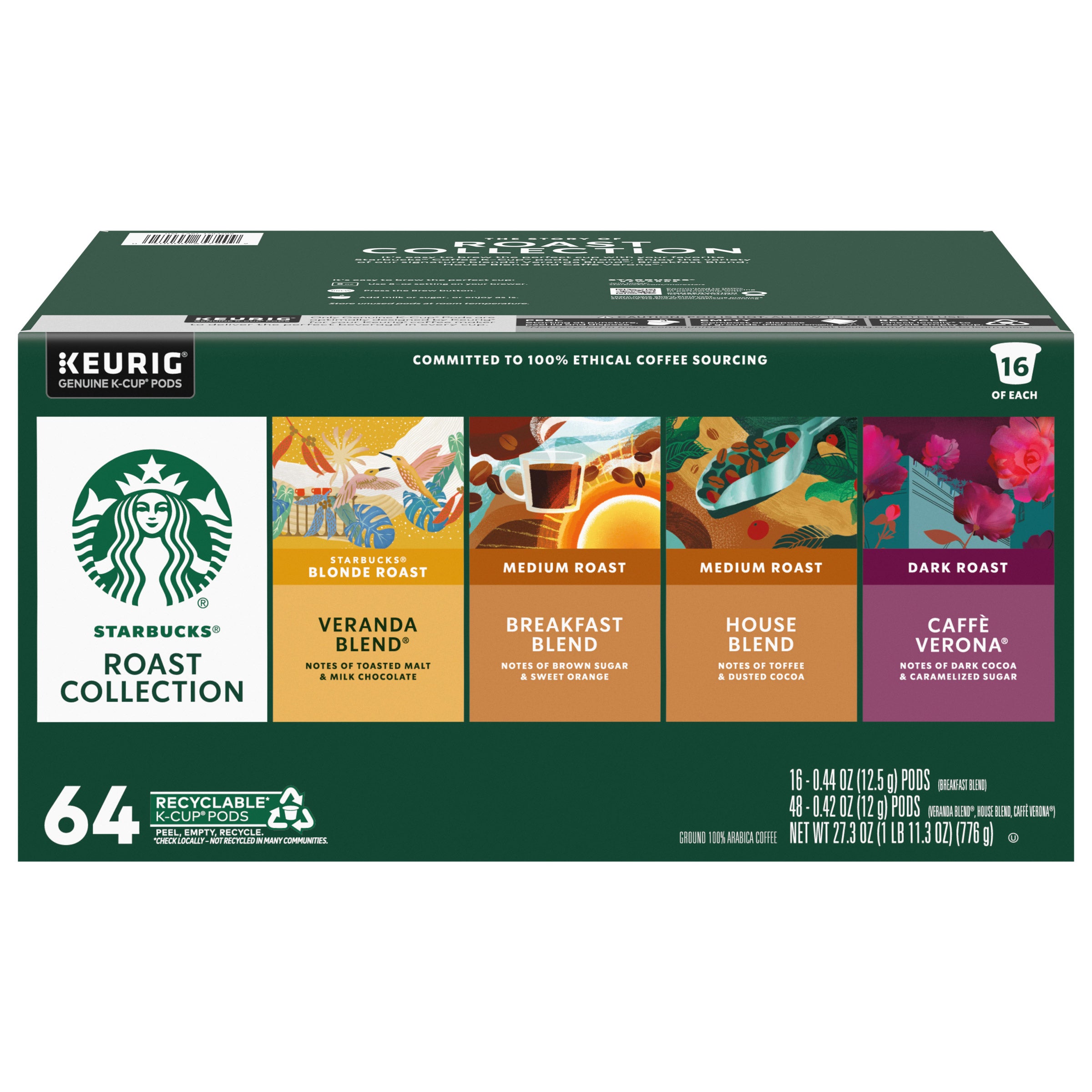 STARBUCKS VARIETY PACK ROAST 64CT KCUP - Image 1