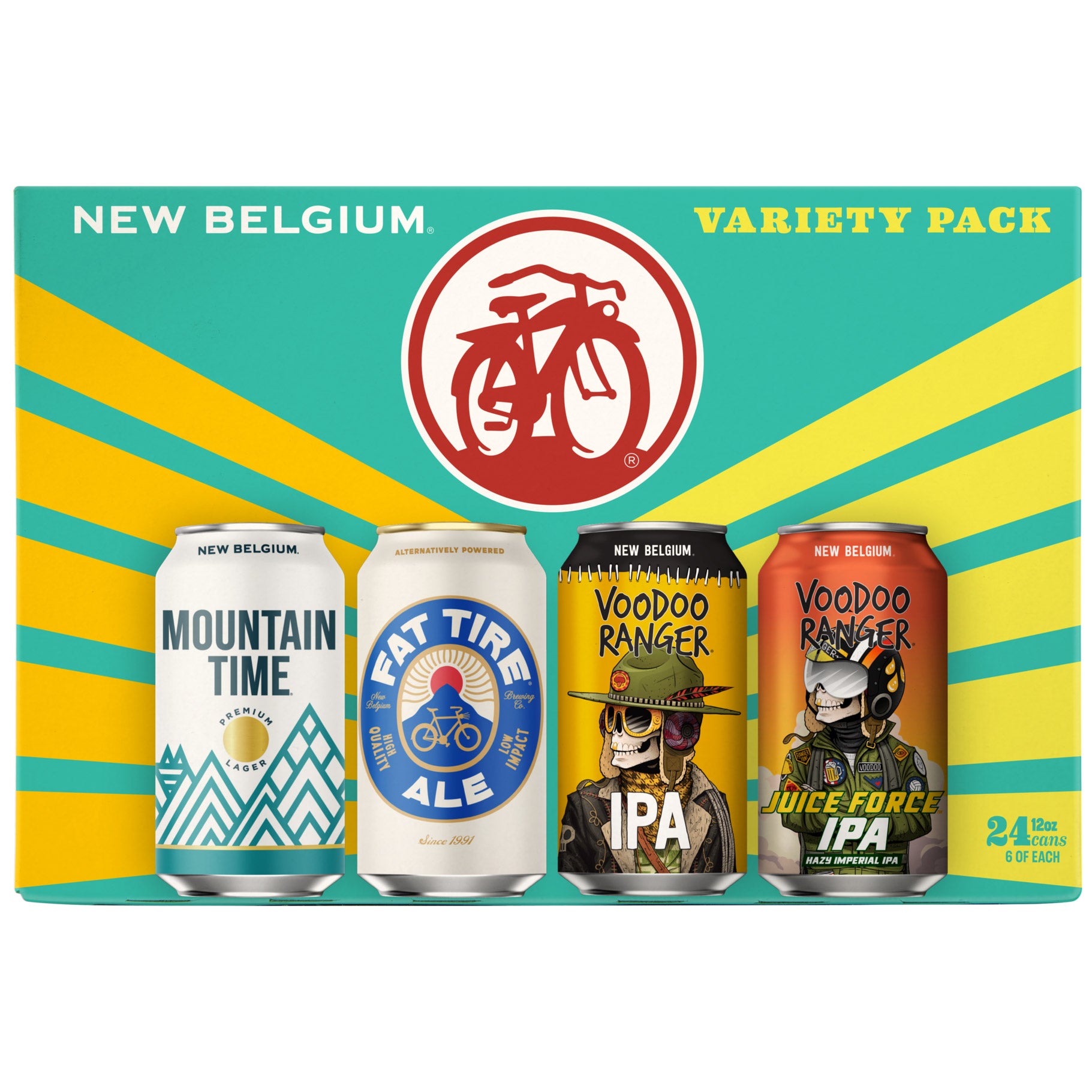 NEW BELGIUM VARIETY PACK 24/12 OZ CANS