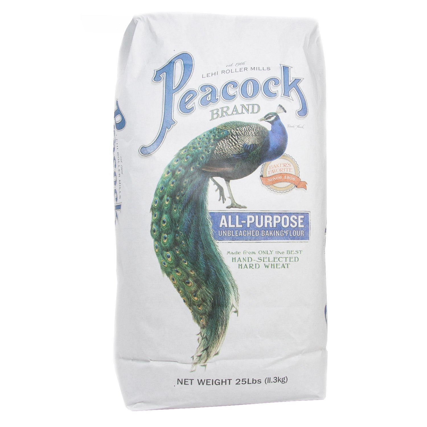 LEHI MILLS PEACOCK ALL PURPOSE FLOUR 25 LBS