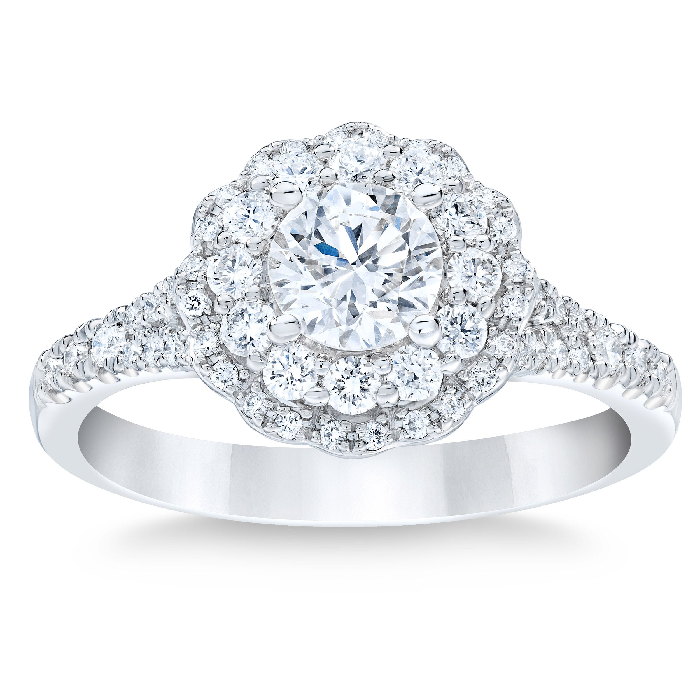 PLATINUM VS2 I 1.20CTW ROUND DIAMOND RING (0.70CTR) - Image 1