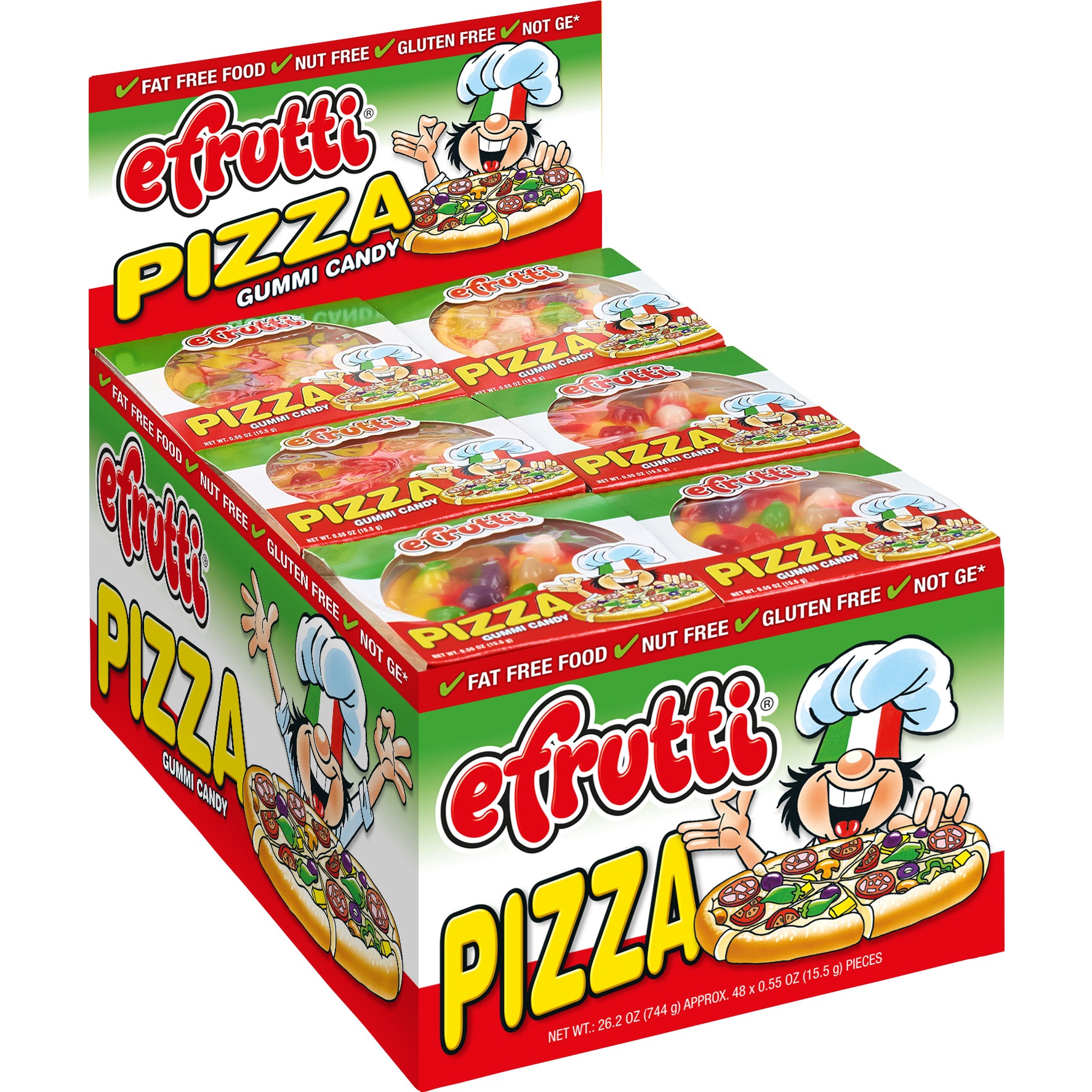 E. FRUTTI GUMMI PIZZA 48 CT / 0.55 OZ