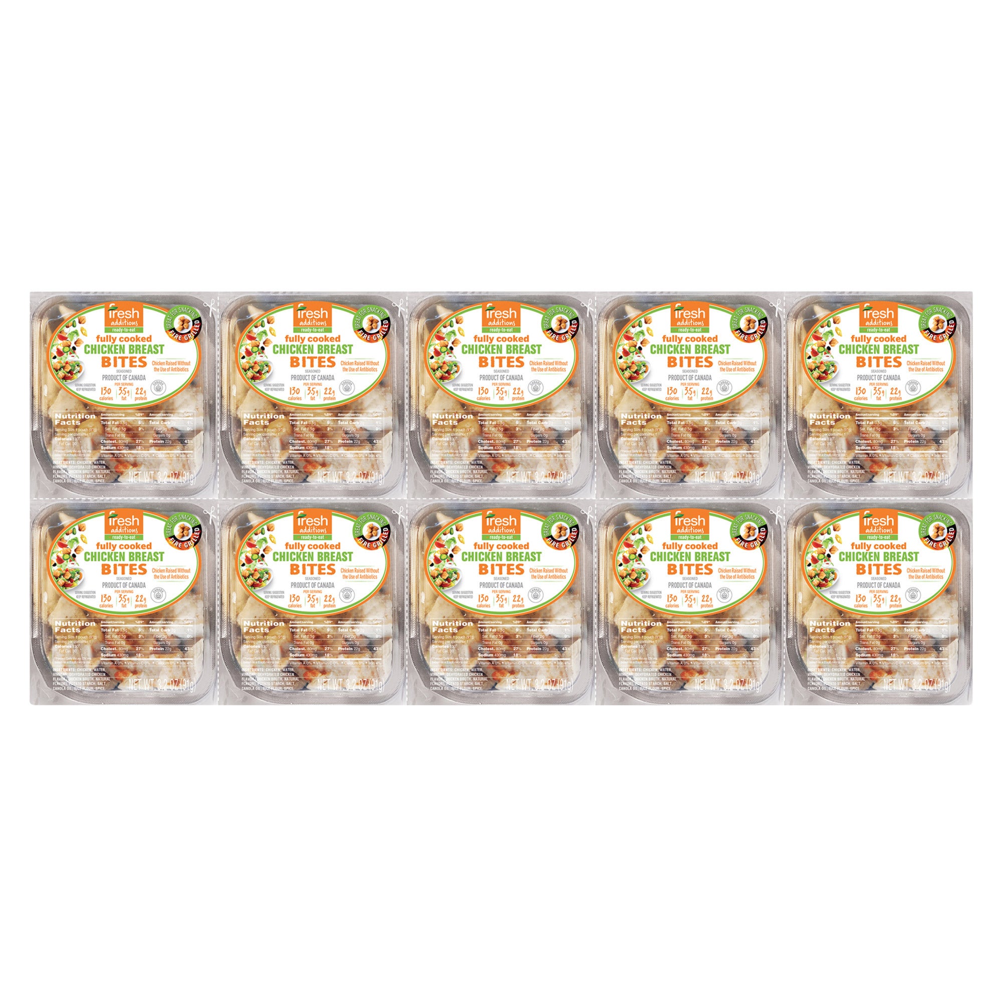 FRESH ADDITIONS ABF CHICKEN BITES 10/3.2 OZ - Image 1
