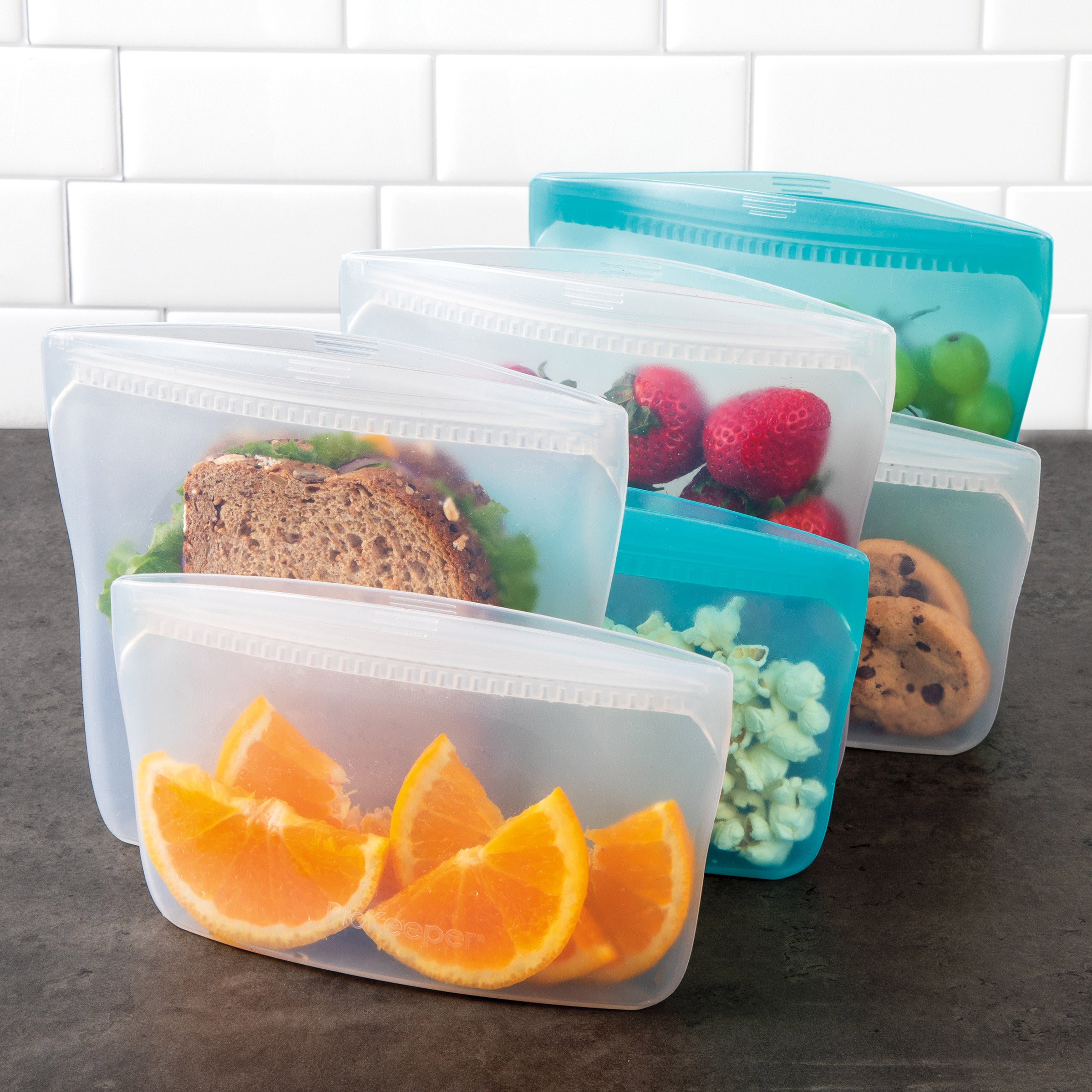 PROKEEPER 6-PIECE REUSABLE SILICONE BAGS