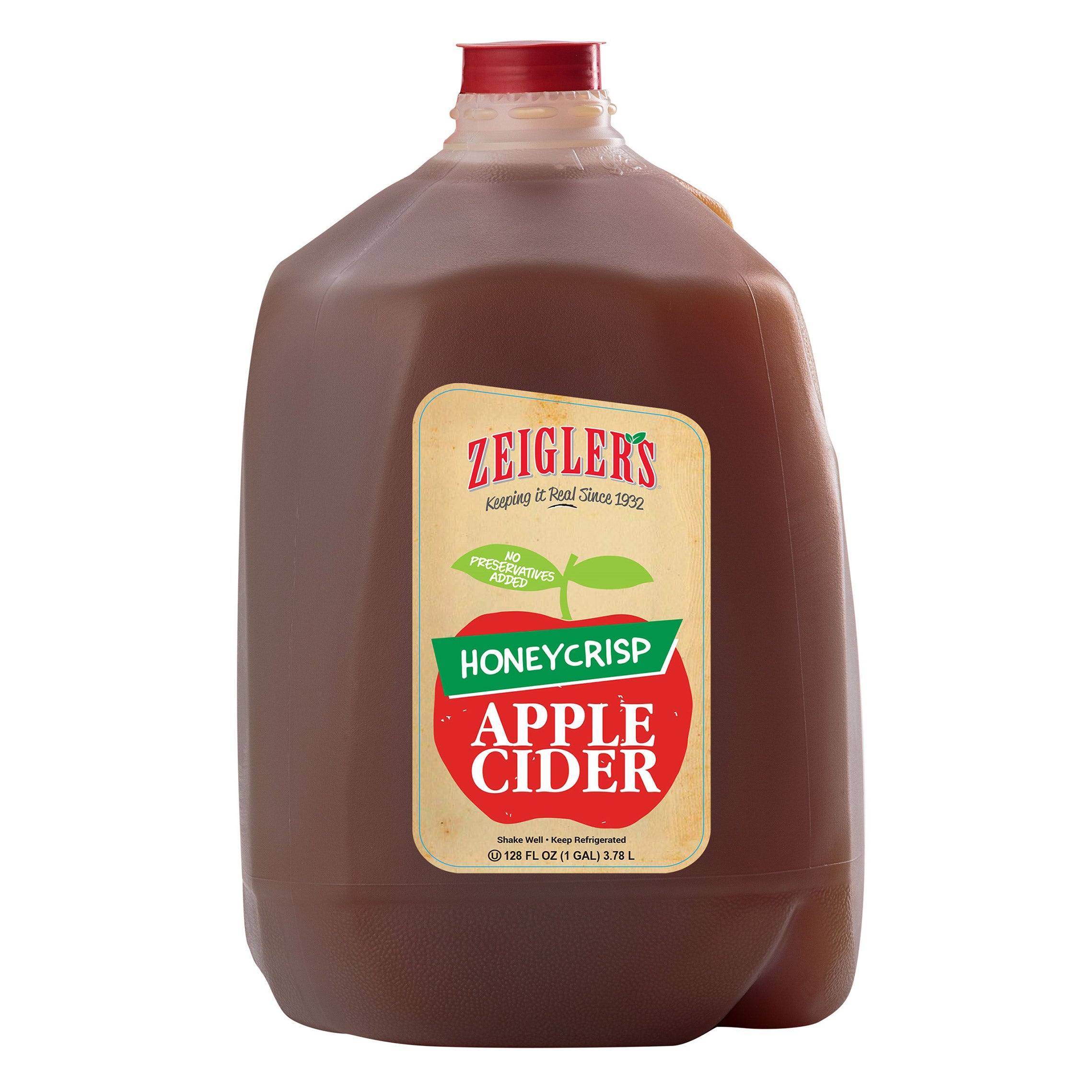 ZEIGLER'S HONEYCRISP APPLE CIDER 1 GALLON (4 QTS)