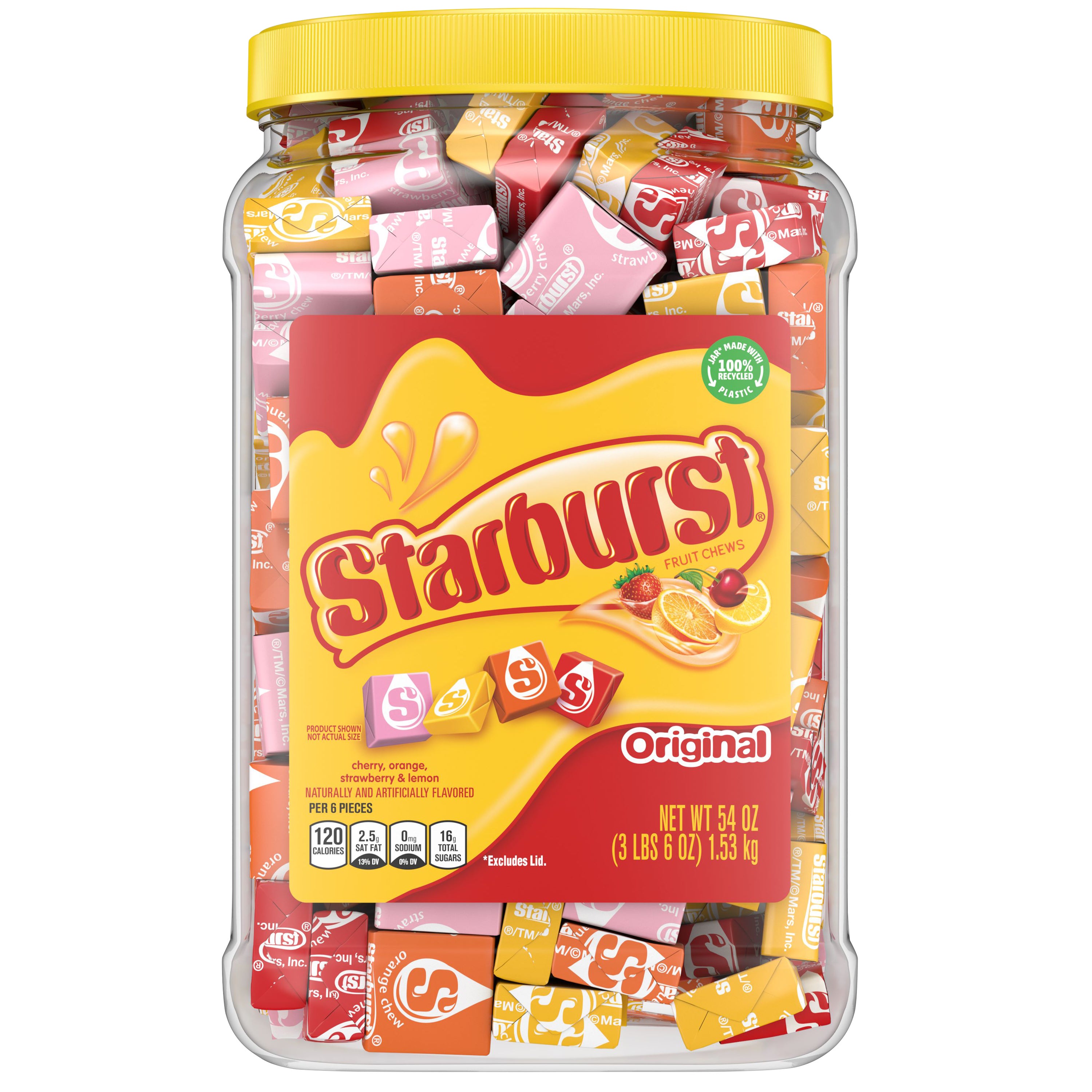 STARBURST ORIGINAL FRUIT CHEWS 54 OZ JAR - Image 1