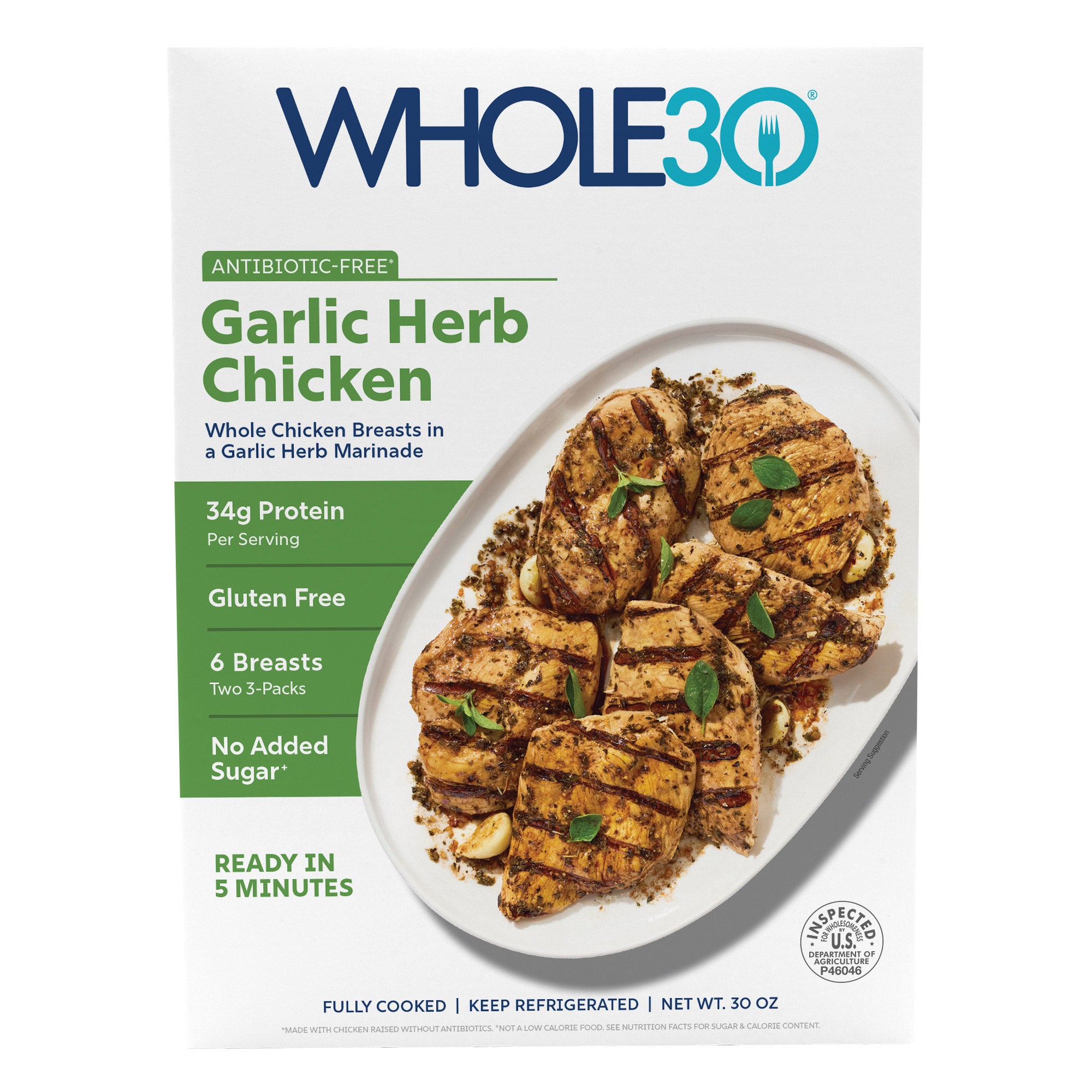 WHOLE30 GARLIC HERB CHICKEN 30 OZ