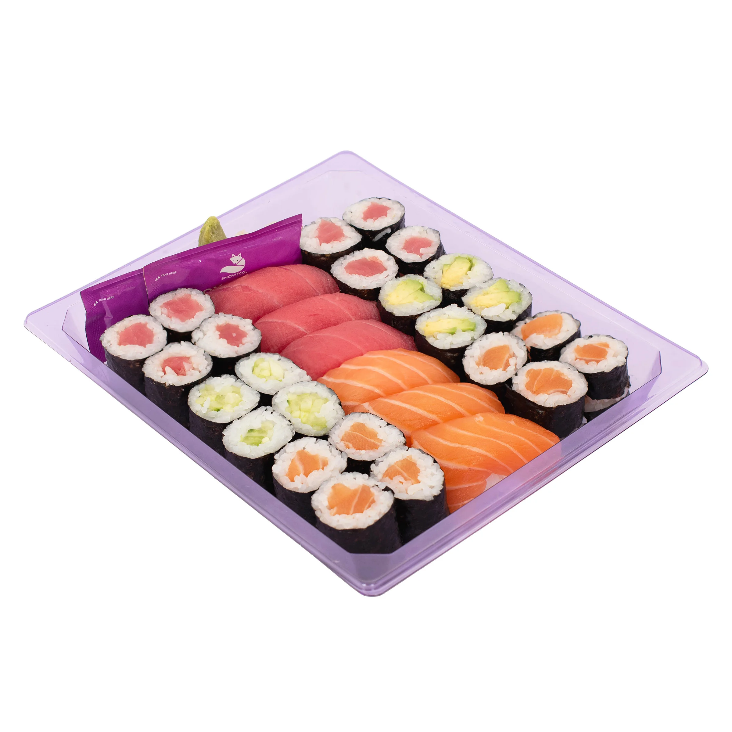 SNOW FOX SUSHI NIGIRI HOSOMAKI COMBO 30 PCS