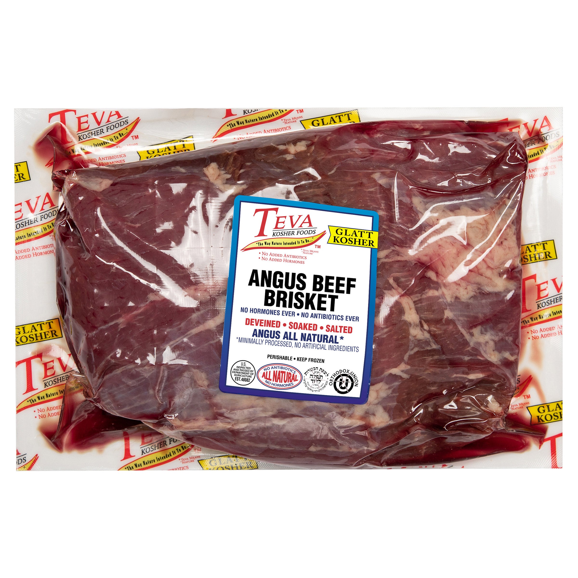 TEVA GLATT KOSHER ANGUS BEEF BRISKET PRICE PER LB - Image 1