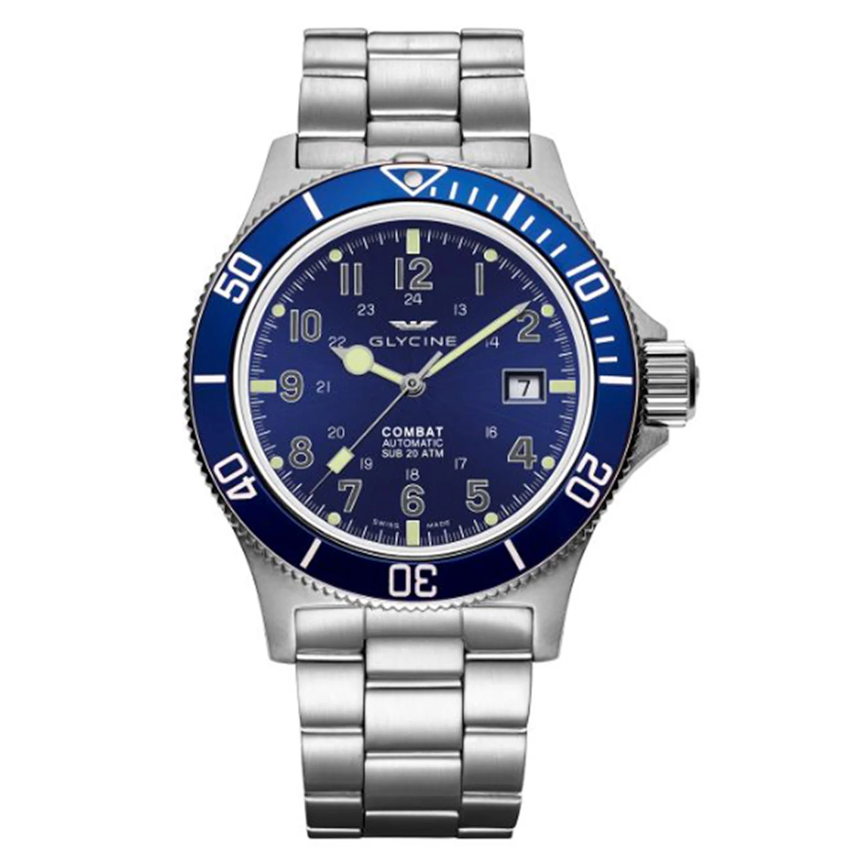 GLYCINE COMBAT GL0077 STAINLESS STEEL MEN'S AUTOMATIC WATCH
