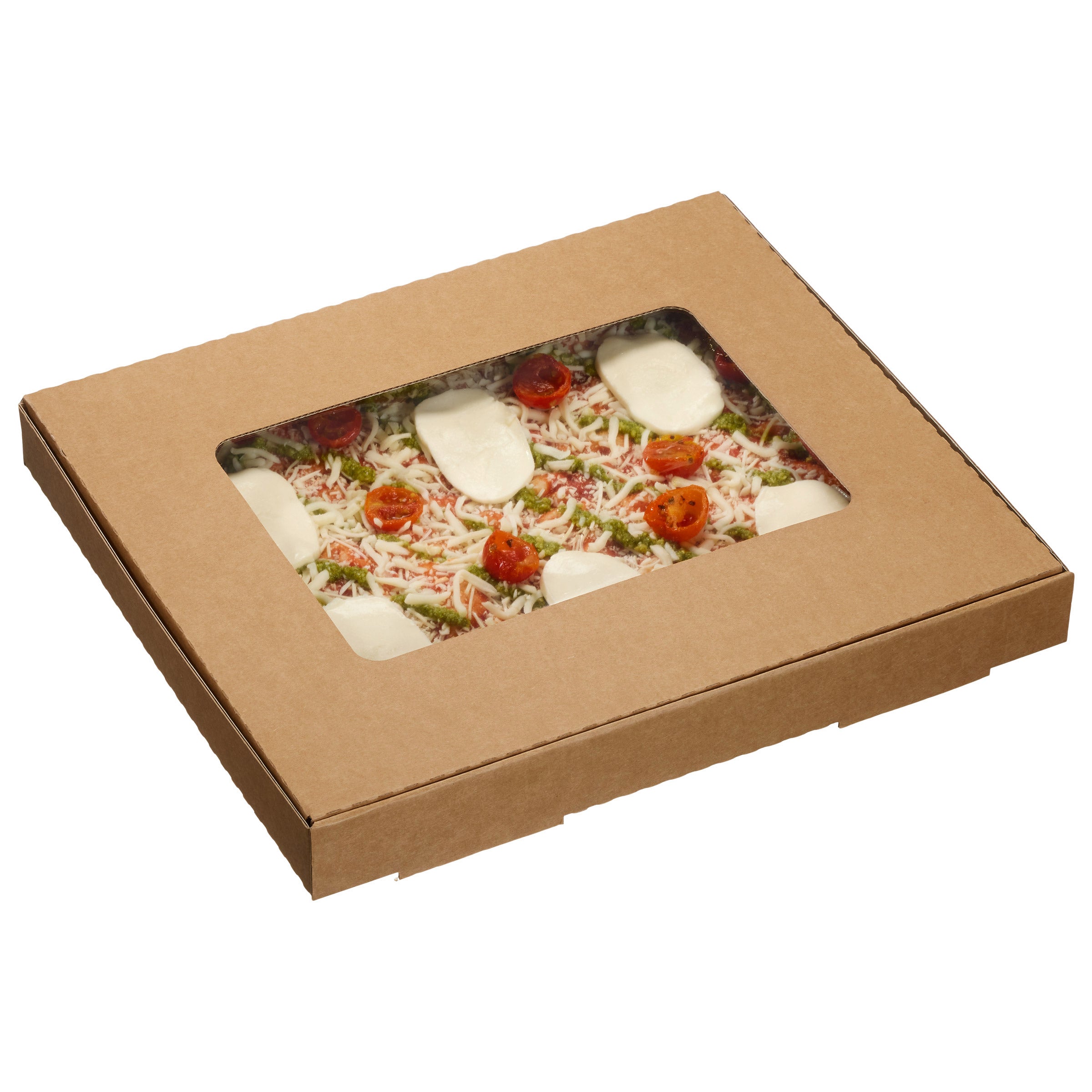 MARGHERITA PIZZA TAKE AND BAKE ON ROMAN STYLE PINSA - Image 1