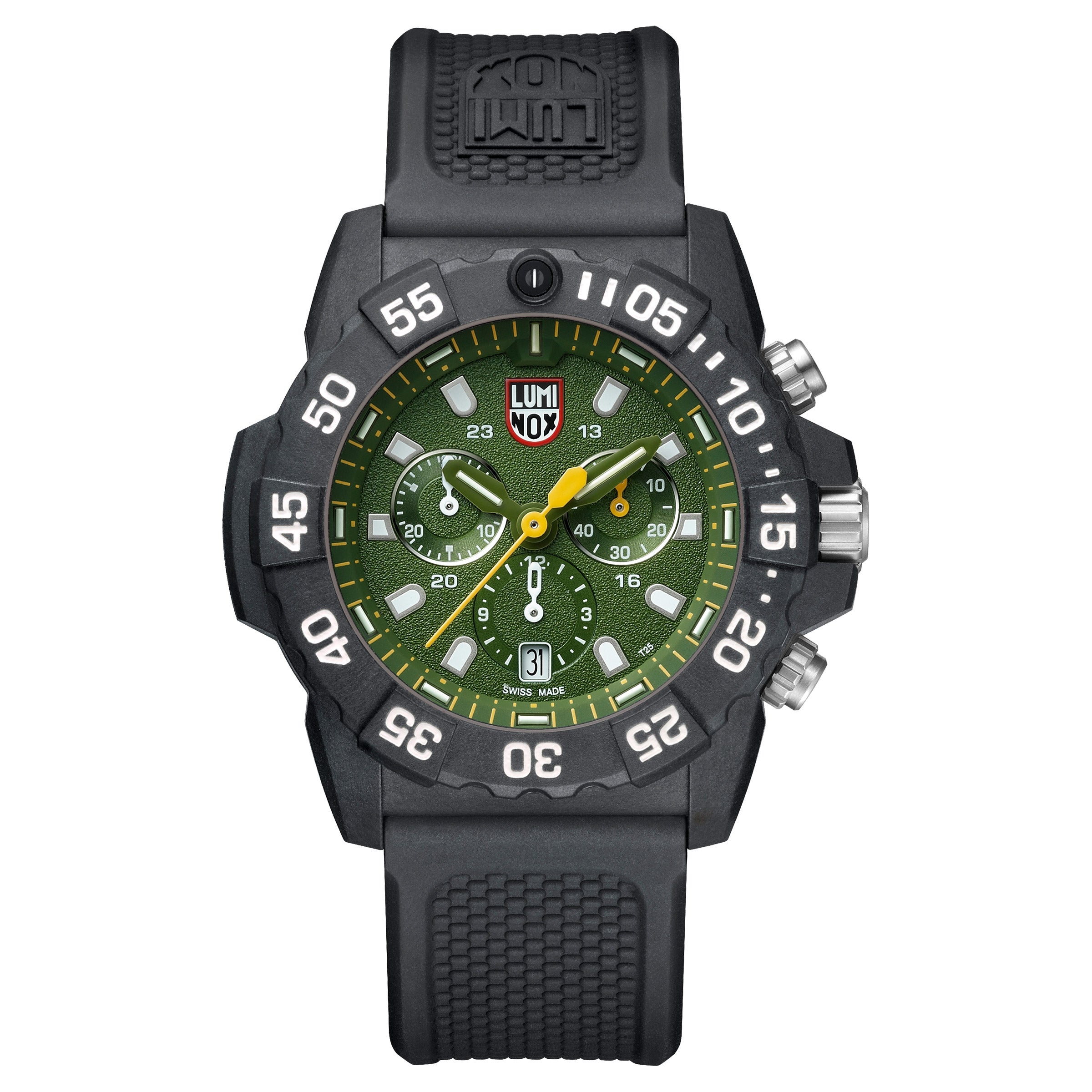 LUMINOX NAVY SEAL GREEN DIAL 45MM CASE MENS QUARTZ WATCH - Image 1