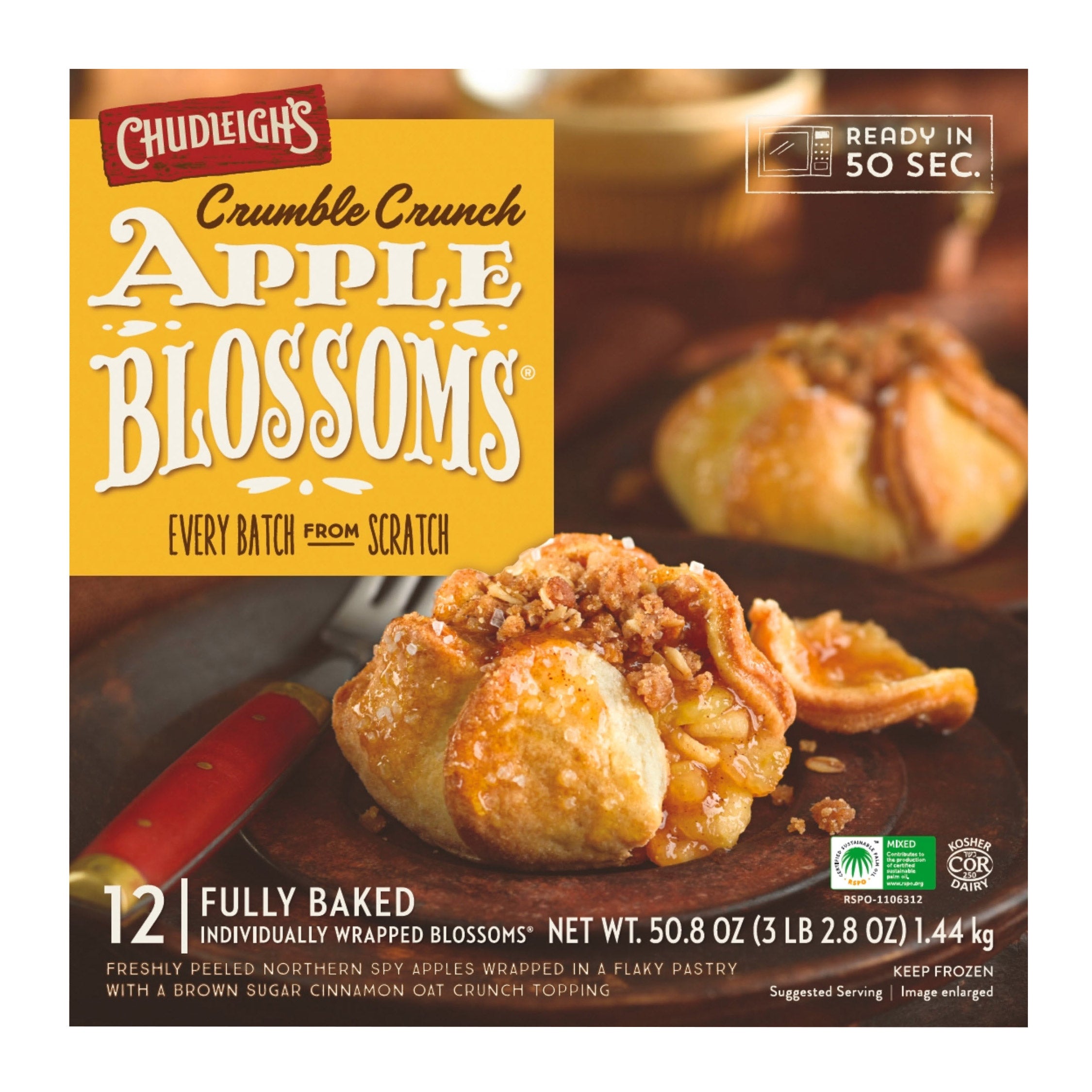 CHUDLEIGH'S APPLE CRUMBLE BLOSSOMS 12 CT