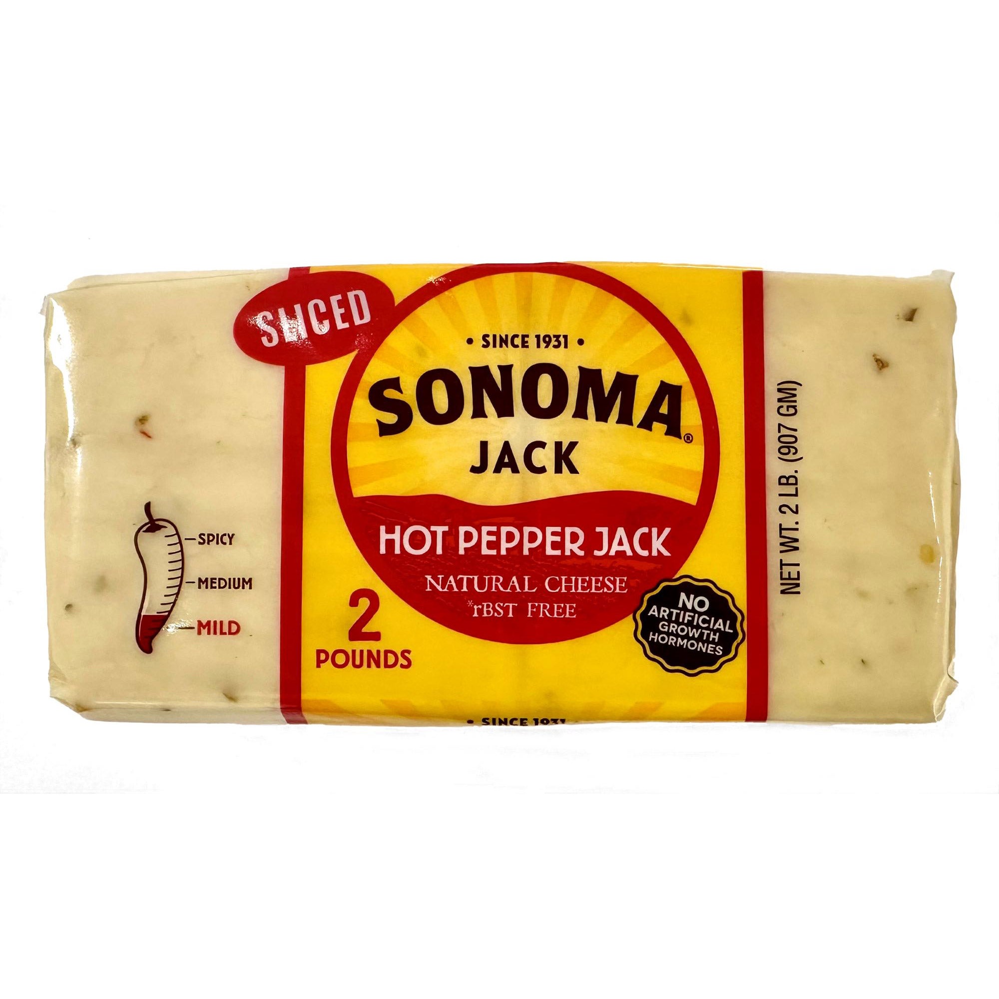 SONOMA JACK HOT PEPPER CHEESE 2 POUNDS
