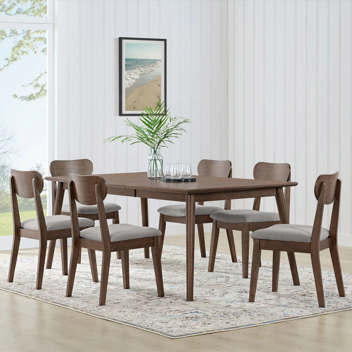 BAYSIDE FURNISHINGS PALM BAY 7-PIECE DINING SET - Image 1