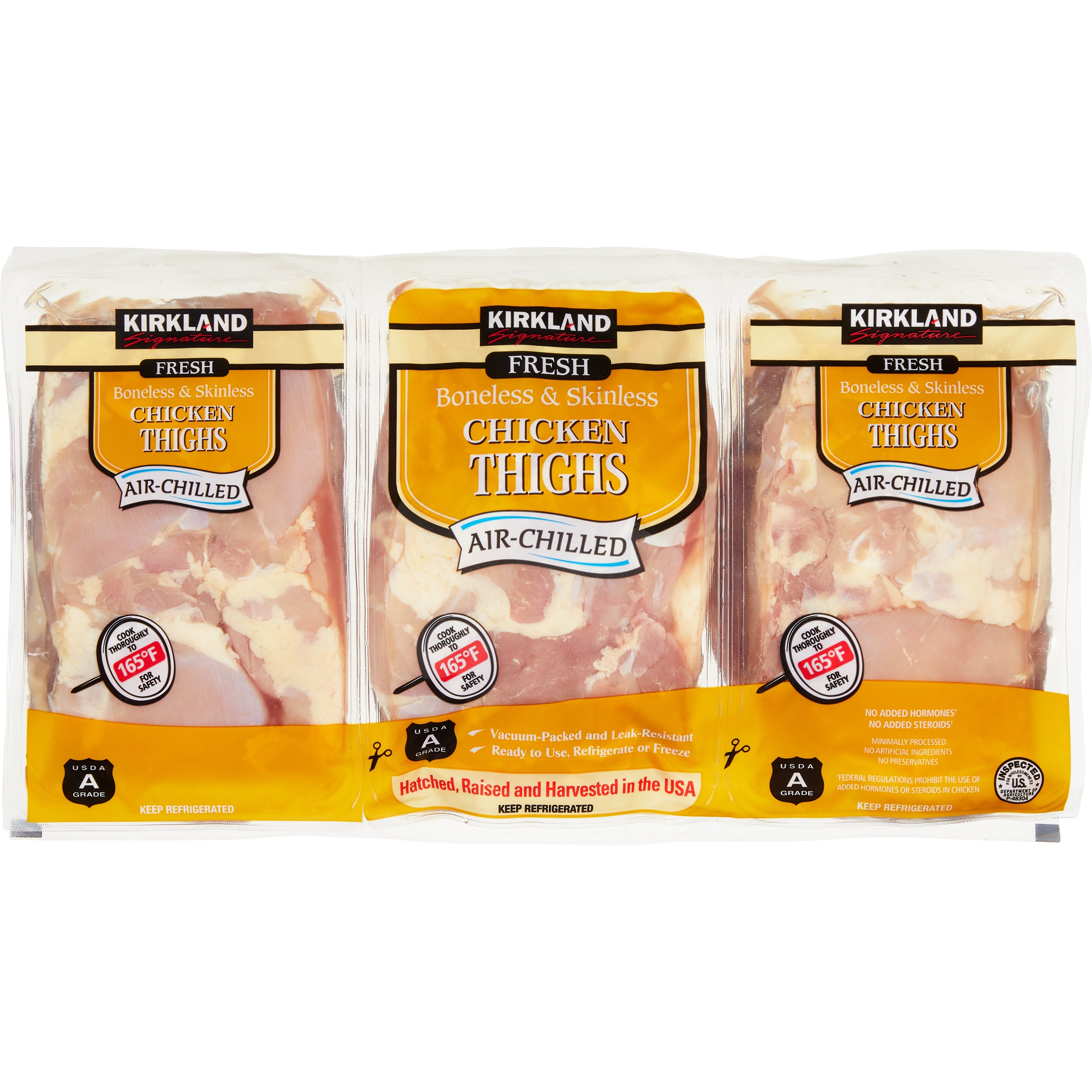 BONELESS SKINLESS THIGHS AIR-CHILLED PER LB - Image 1