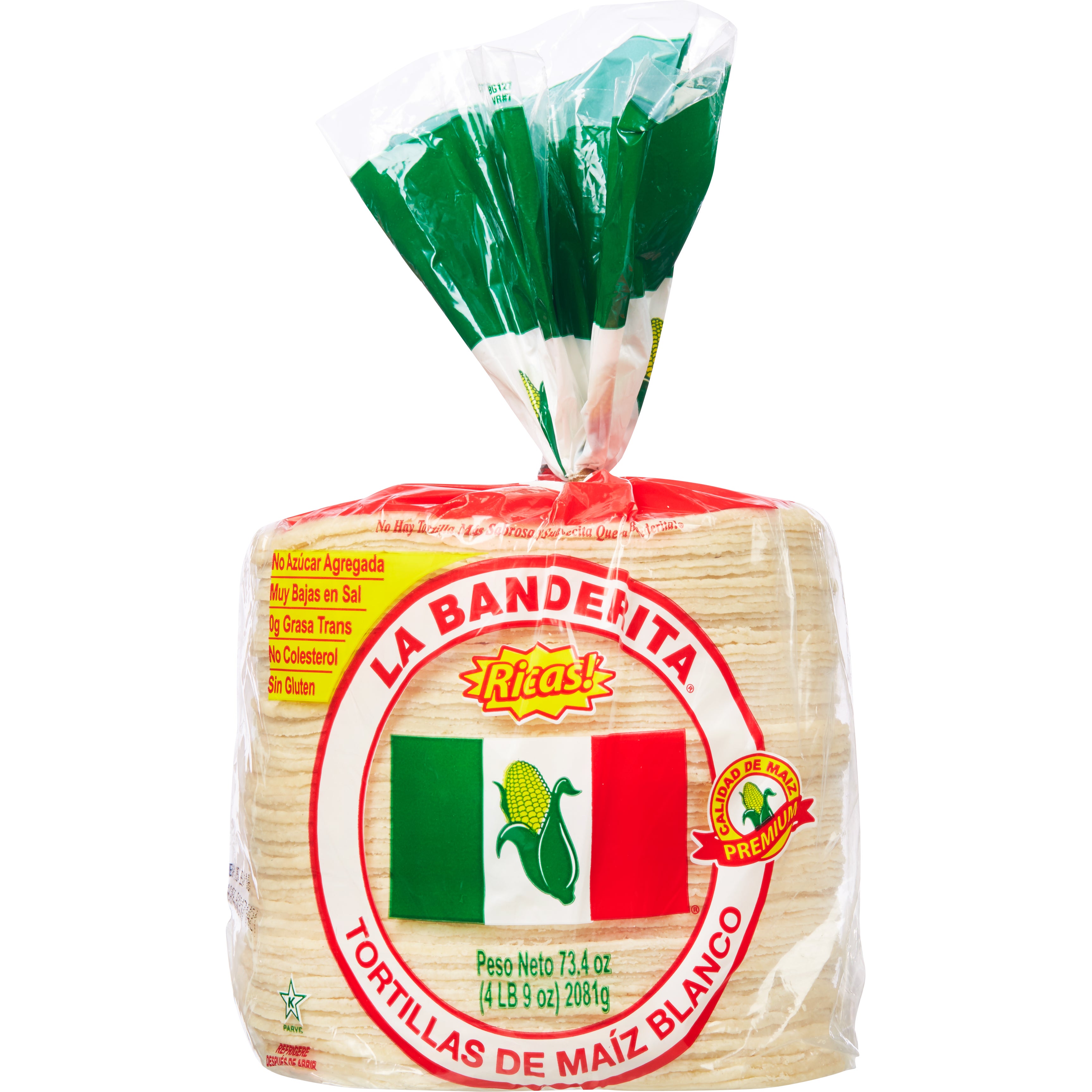 LA BANDERITA TORTILLA 6¨ WHITE CORN 80 CT