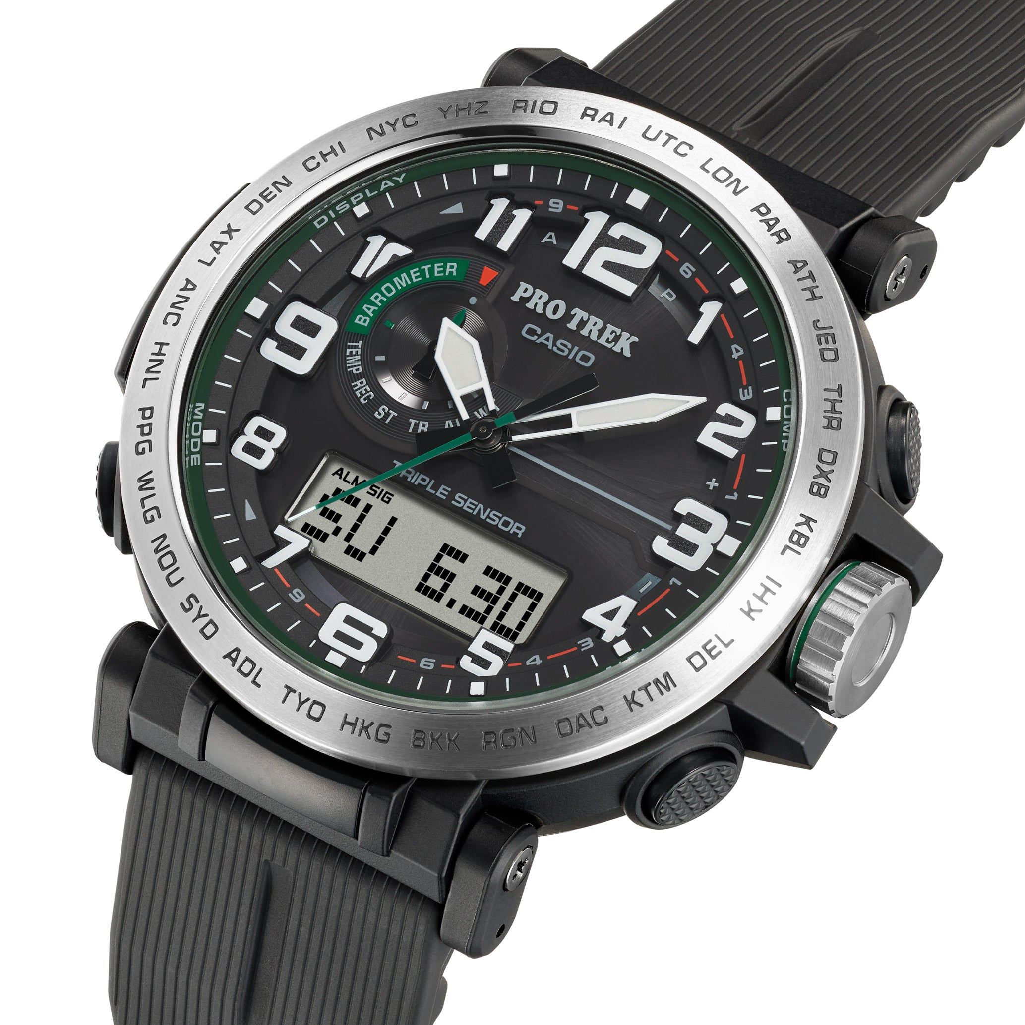 CASIO PROTREK SOLAR POWER MENS WATCH - Image 1