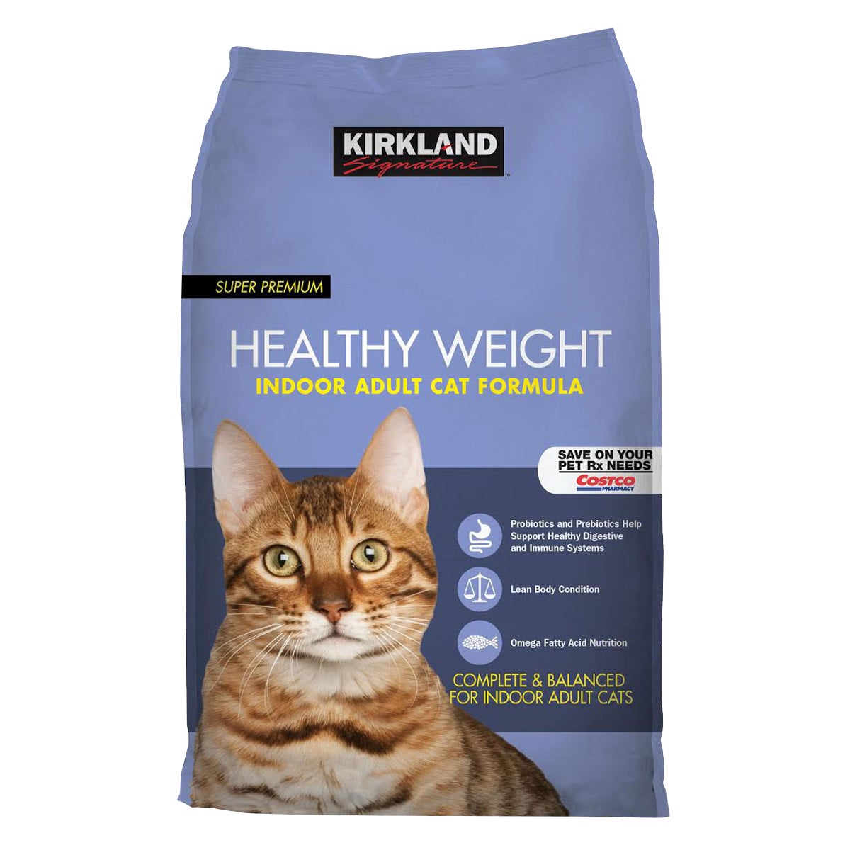 KIRKLAND SIGNATURE HEALTHY WEIGHT CAT FOOD 20 POUND BAG - Image 1