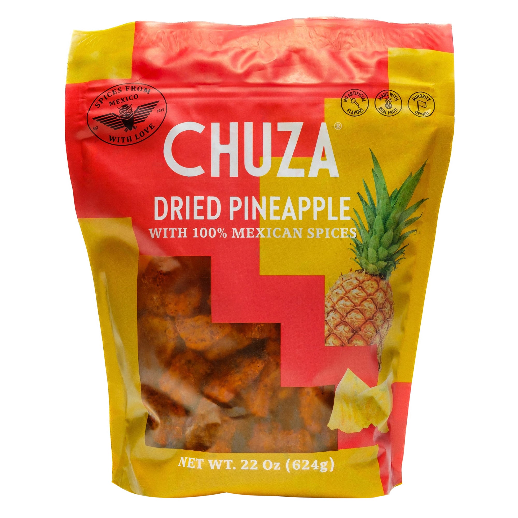 CHUZA DRIED PINEAPPLE WITH CHILI SEASONING 22 OZ