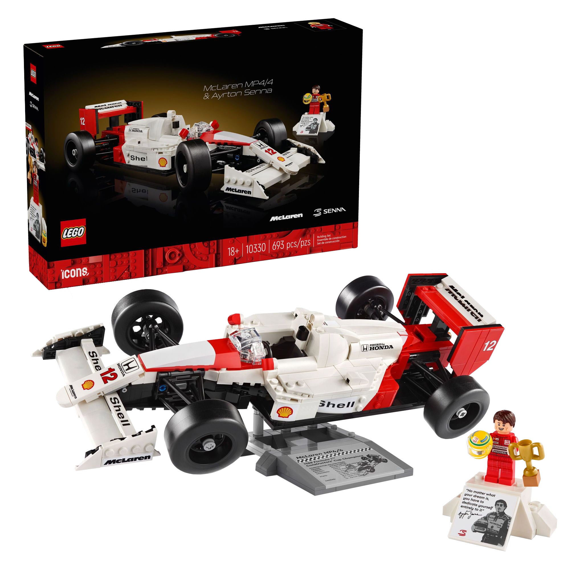 LEGO MCLAREN MP4/4 & AYRTON SENNA