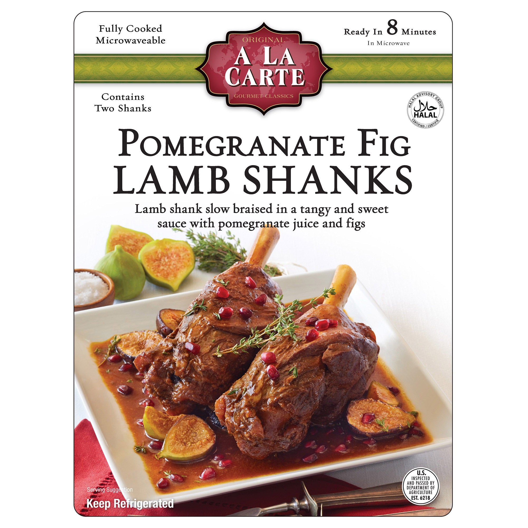 A LA CARTE LAMB SHANK POMEGRANATE FIG FLAVOR PRICE PER POUND