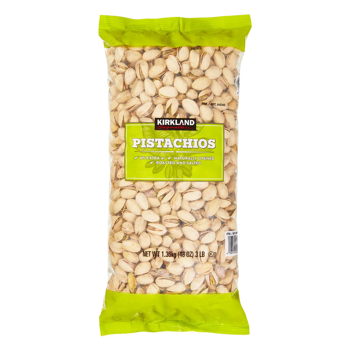 KIRKLAND SIGNATURE IN-SHELL PISTACHIOS 3 LBS - Image 1
