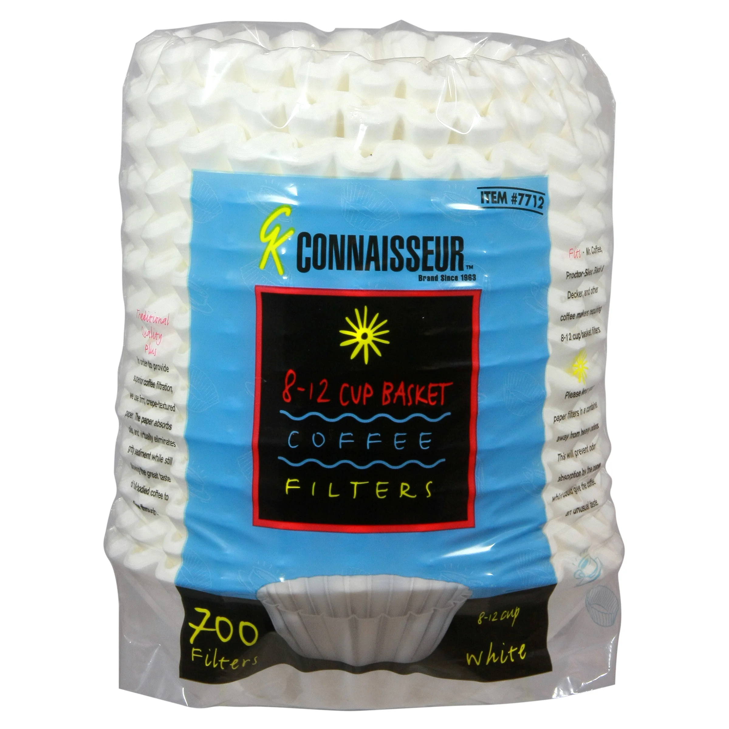 CONNAISSEUR 8-12 CUP BASKET COFFEE FILTER 700 CT