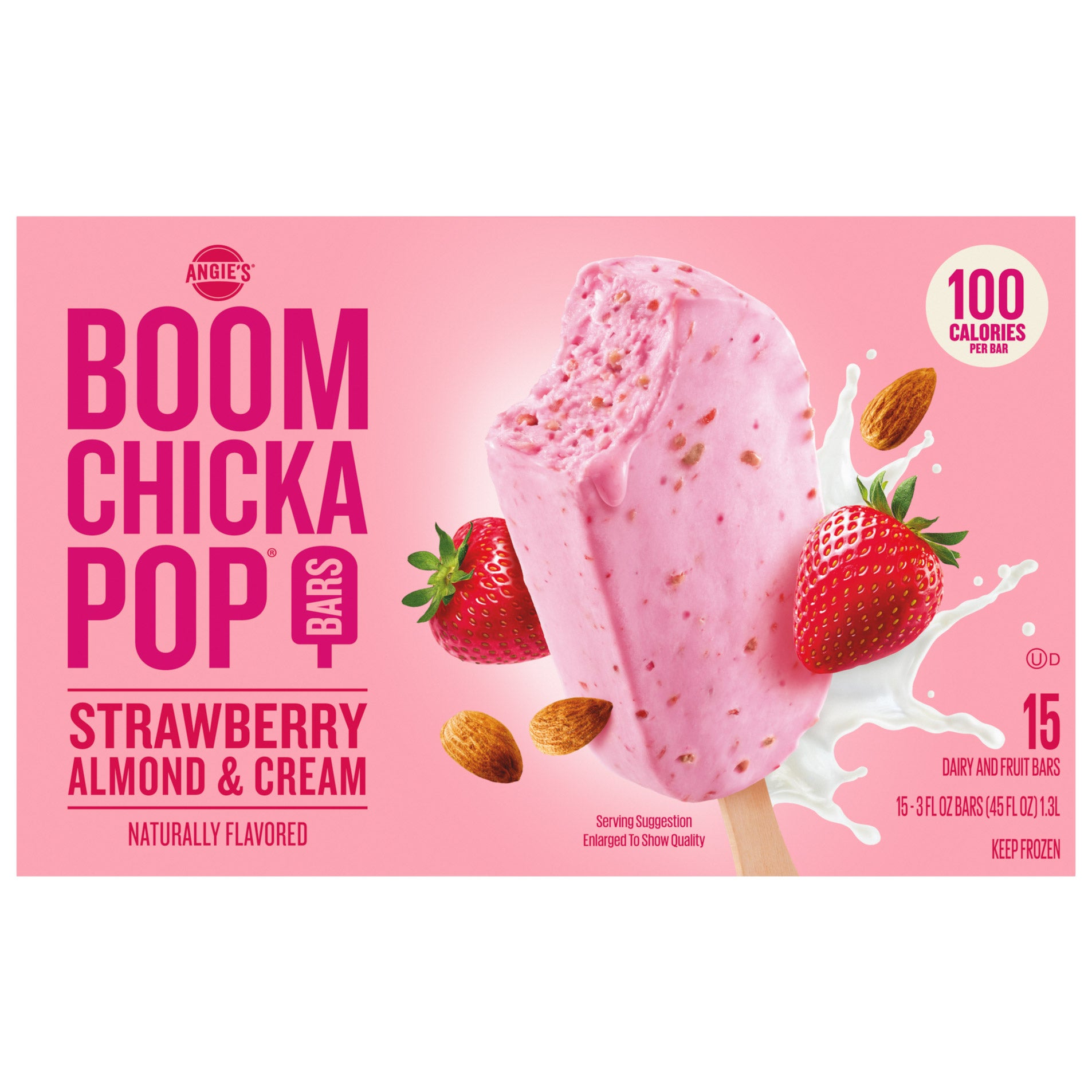 ANGIES BOOM CHICKAPOP STRAWBERRY ALMND CREAM 15/3 FL OZ (1.40 QTS)