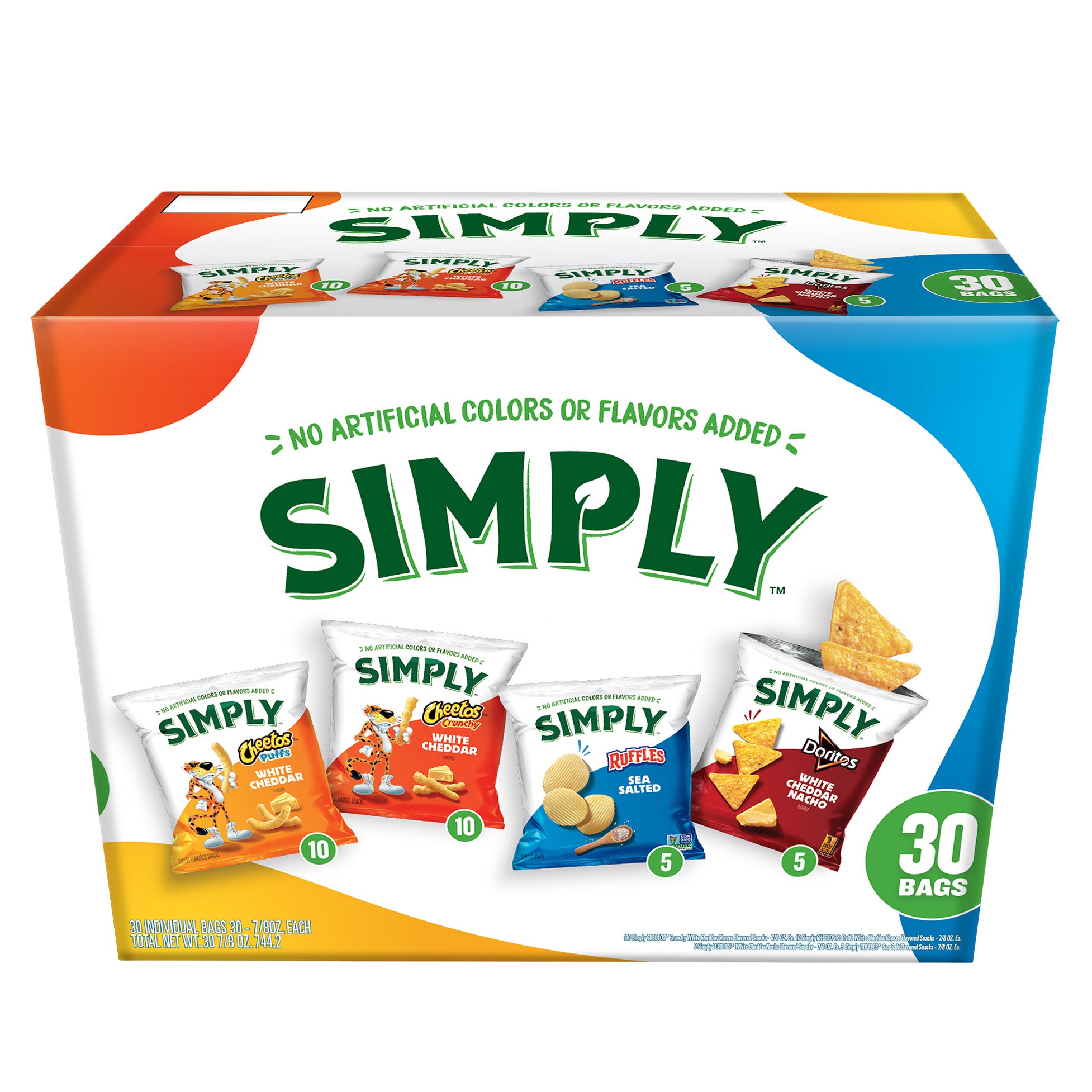 FRITO LAY SIMPLY VARIETY 30 COUNT BOX - Image 1