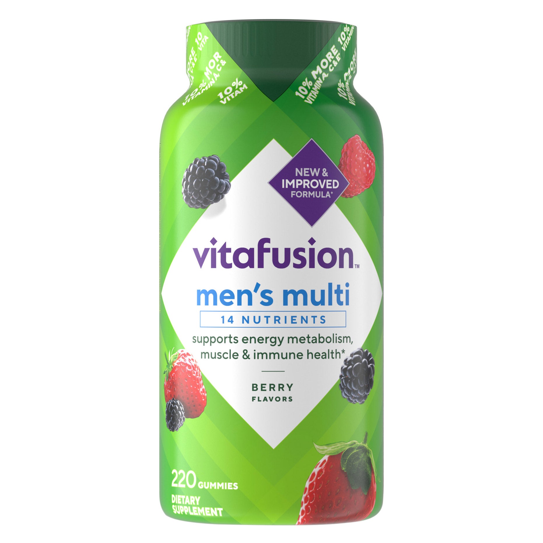 VITAFUSION MEN'S MULTIVITE GUMMY 220 COUNT - Image 1