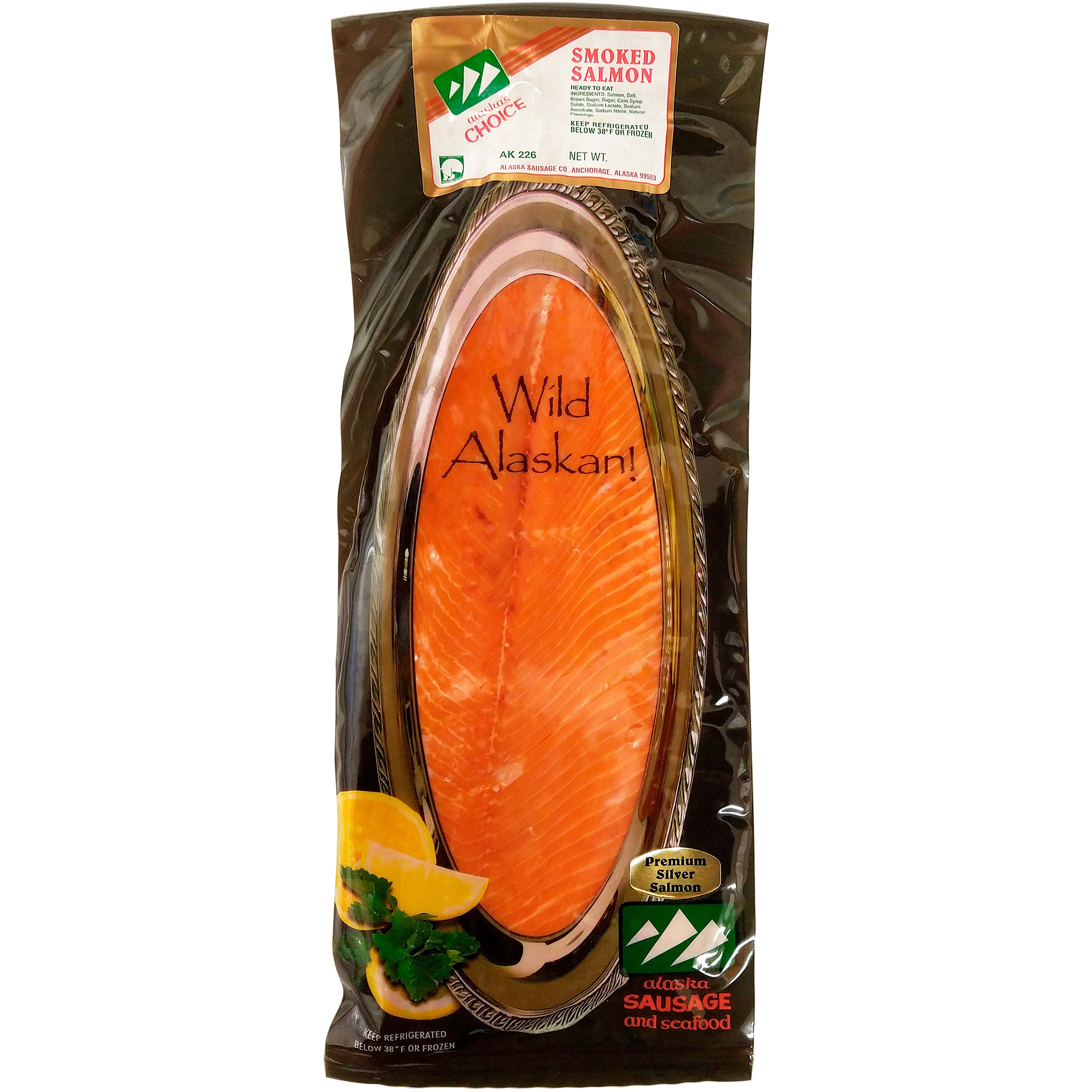 ALASKA SAUSAGE CO. KIPPERED SILVER SALMON PRICE PER POUND - Image 1