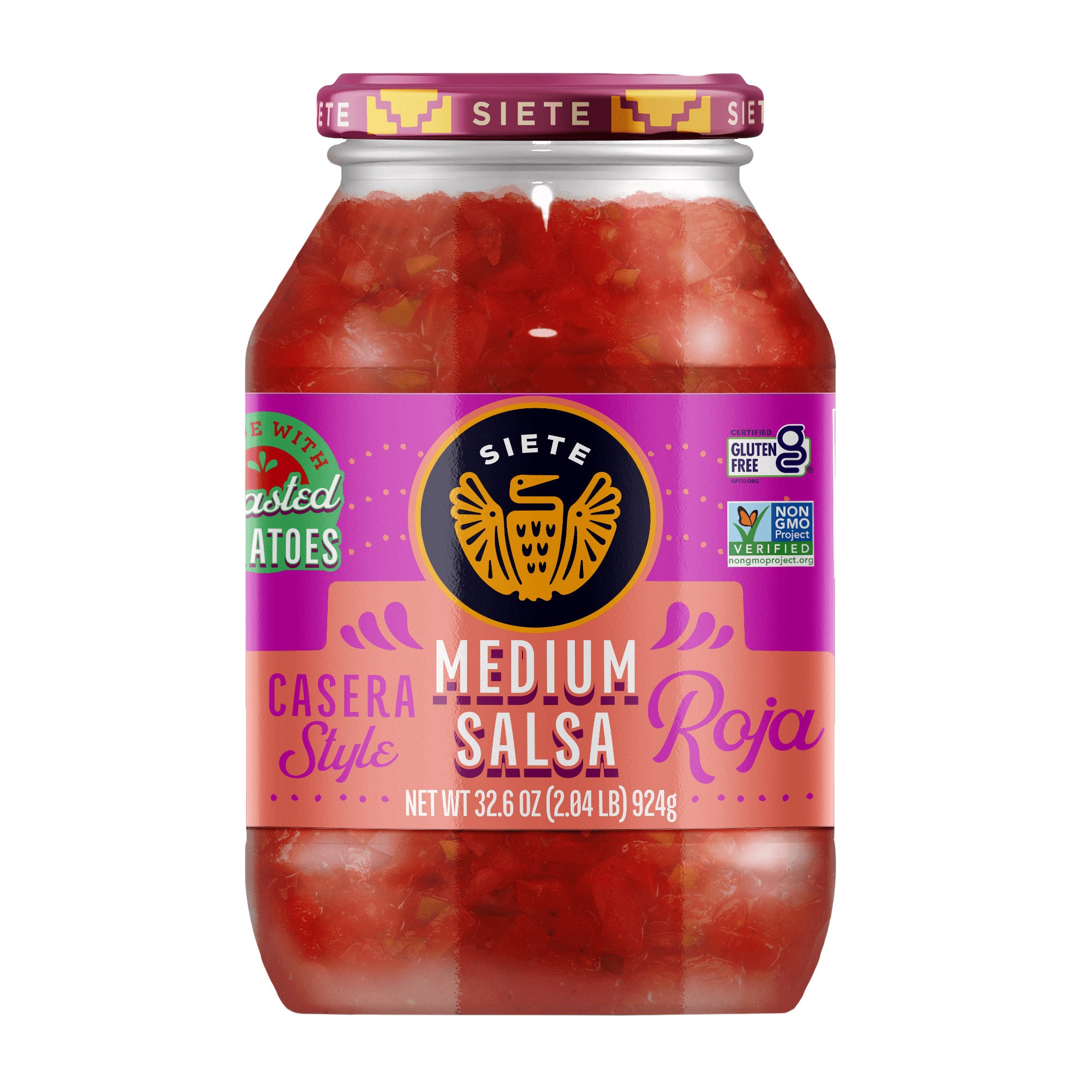 SIETE MEDIUM SALSA 32.6 OZ - Image 1