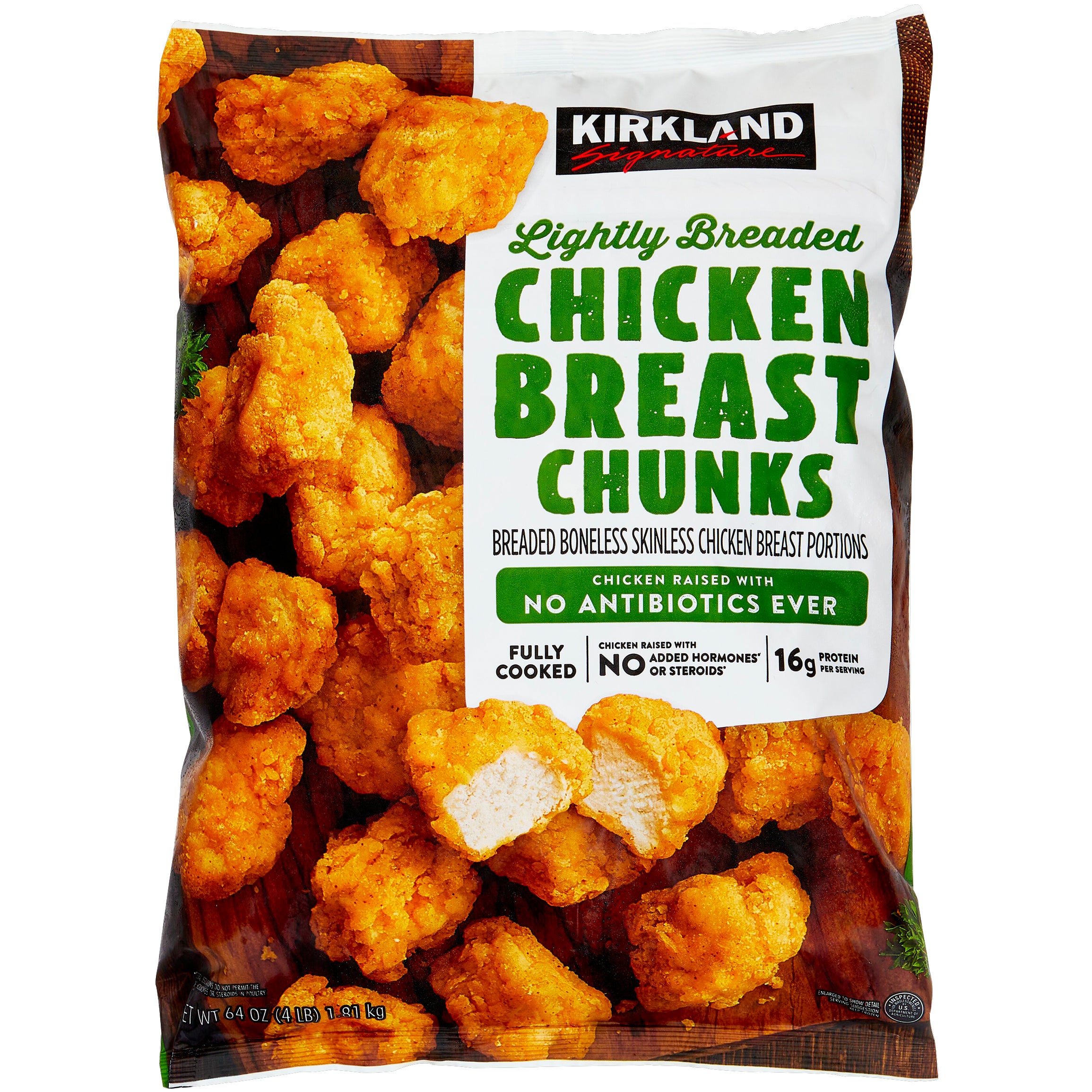 KIRKLAND SIGNATURE BREADED CHICKEN CHUNKS 4 LB BAG - Image 1