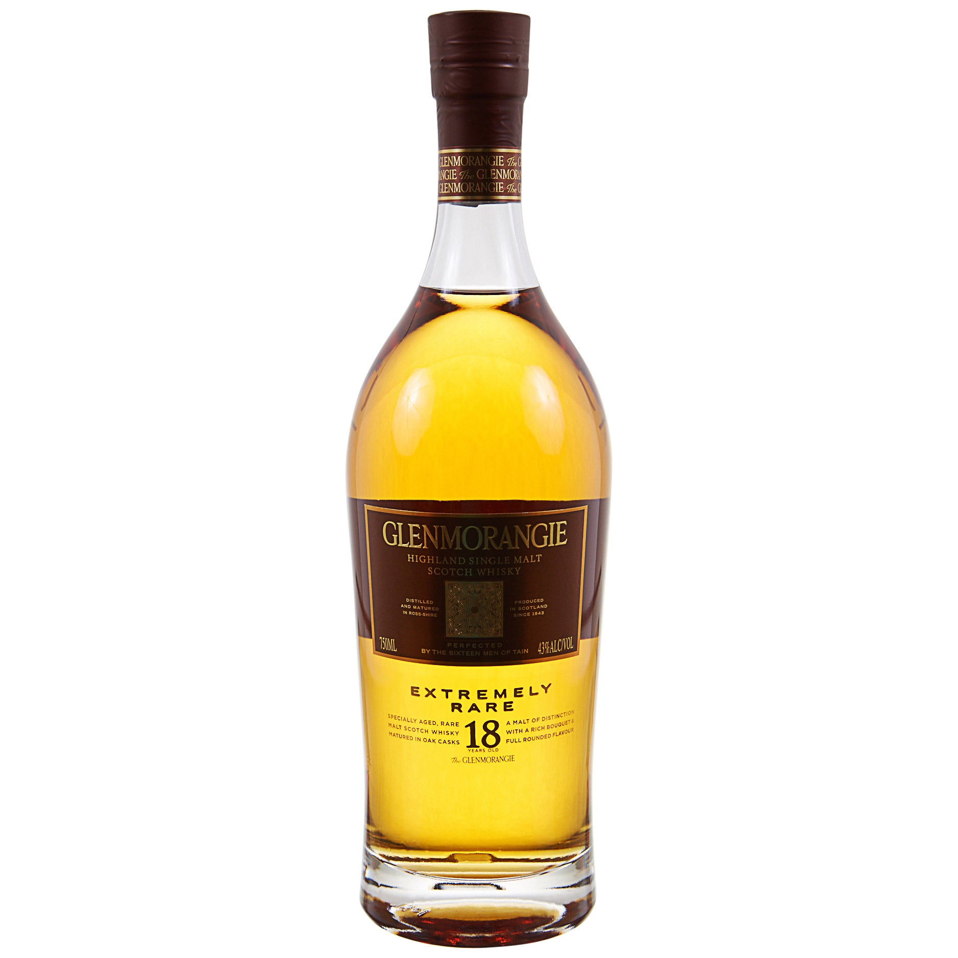 GLENMORANGIE 18 YR SINGLE MALT SCOTCH SCOTLAND 750ML