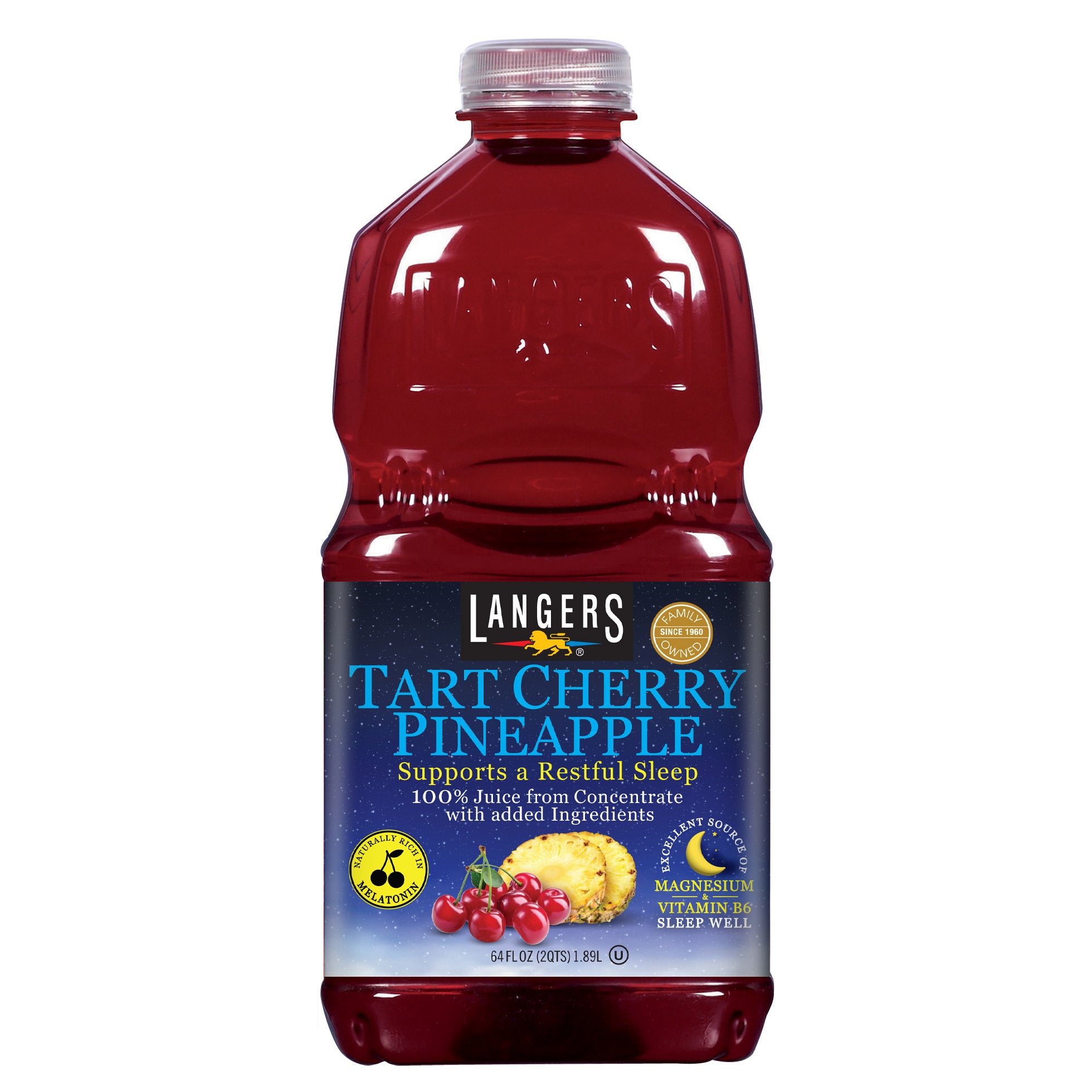 LANGERS TART CHERRY PINEAPPLE 64 OUNCES