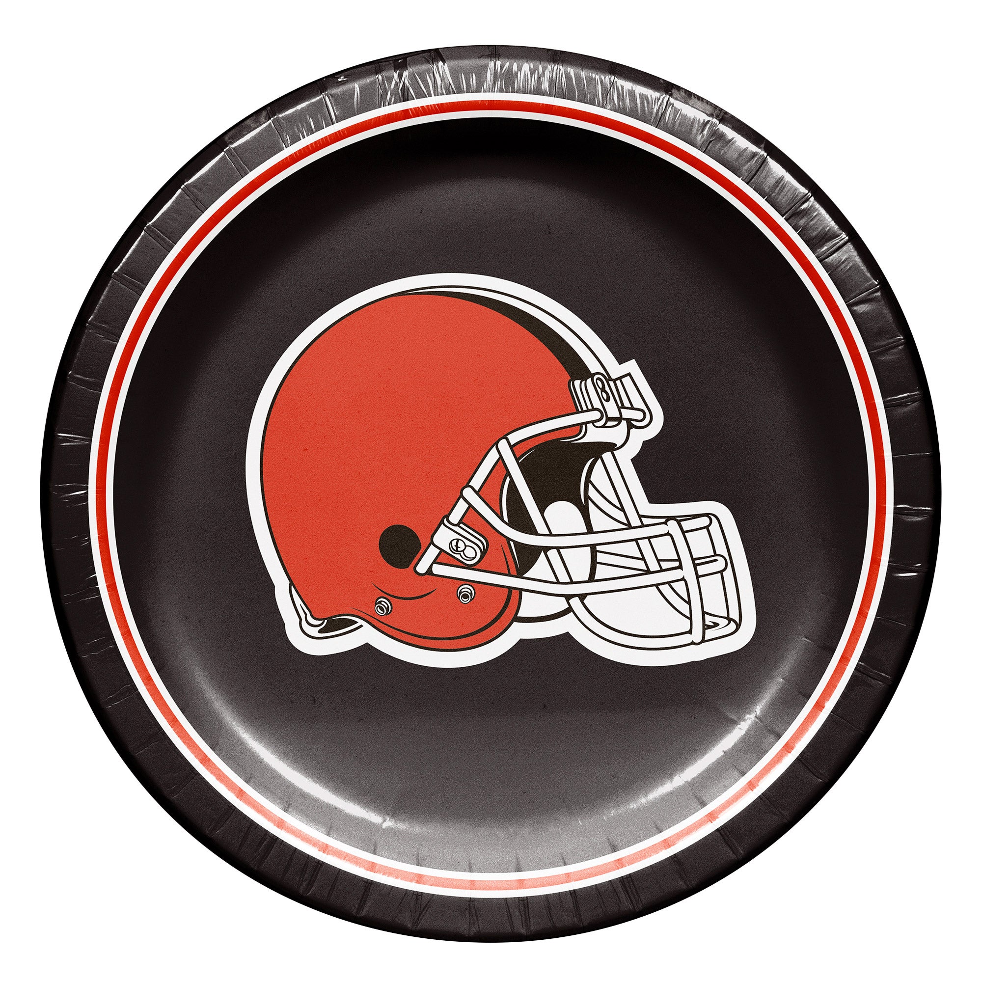 HOFFMASTER 10¨ PLATE CLEVELAND BROWNS 100 COUNT PACKAGE