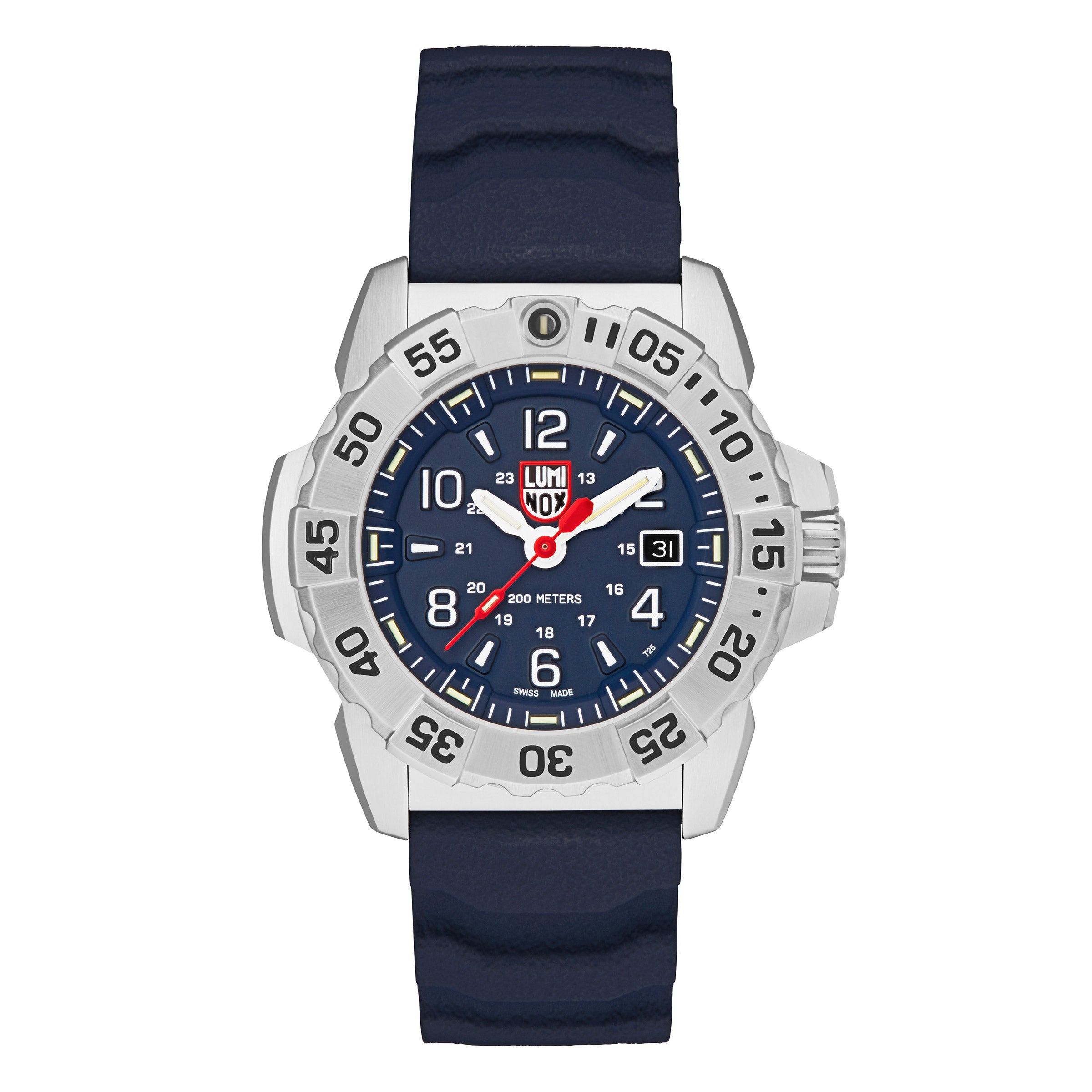 LUMINOX NAVY SEAL BLUE RUBBER STRAP MEN'S QUARTZ WATCH - Image 1